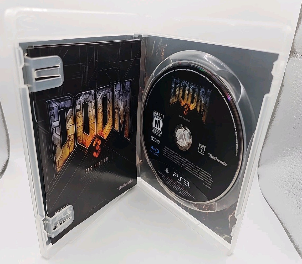 Doom 3 : BFG Edition (PlayStation 3, 2012) PS3 Complete CIB With Manuals Insert