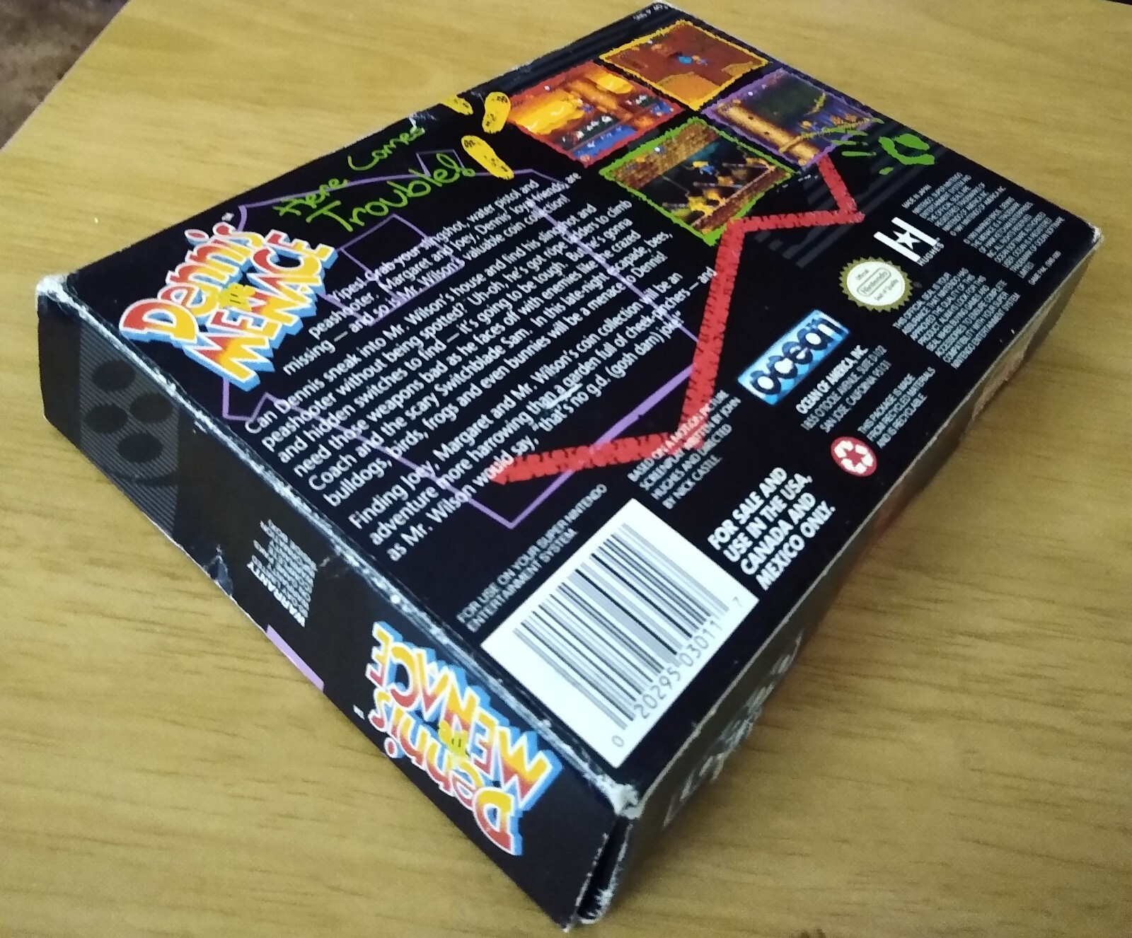 Dennis The Menace (Super Nintendo Entertainment System, 1993) CIB