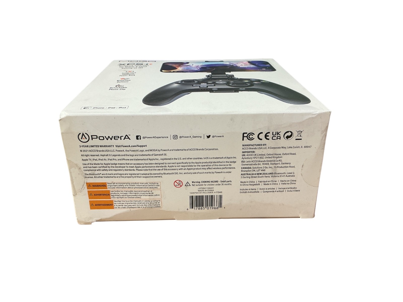 MOGA XP5-i+ Bluetooth Controller for iPhone iPad Apple TV PowerA 3000mAh