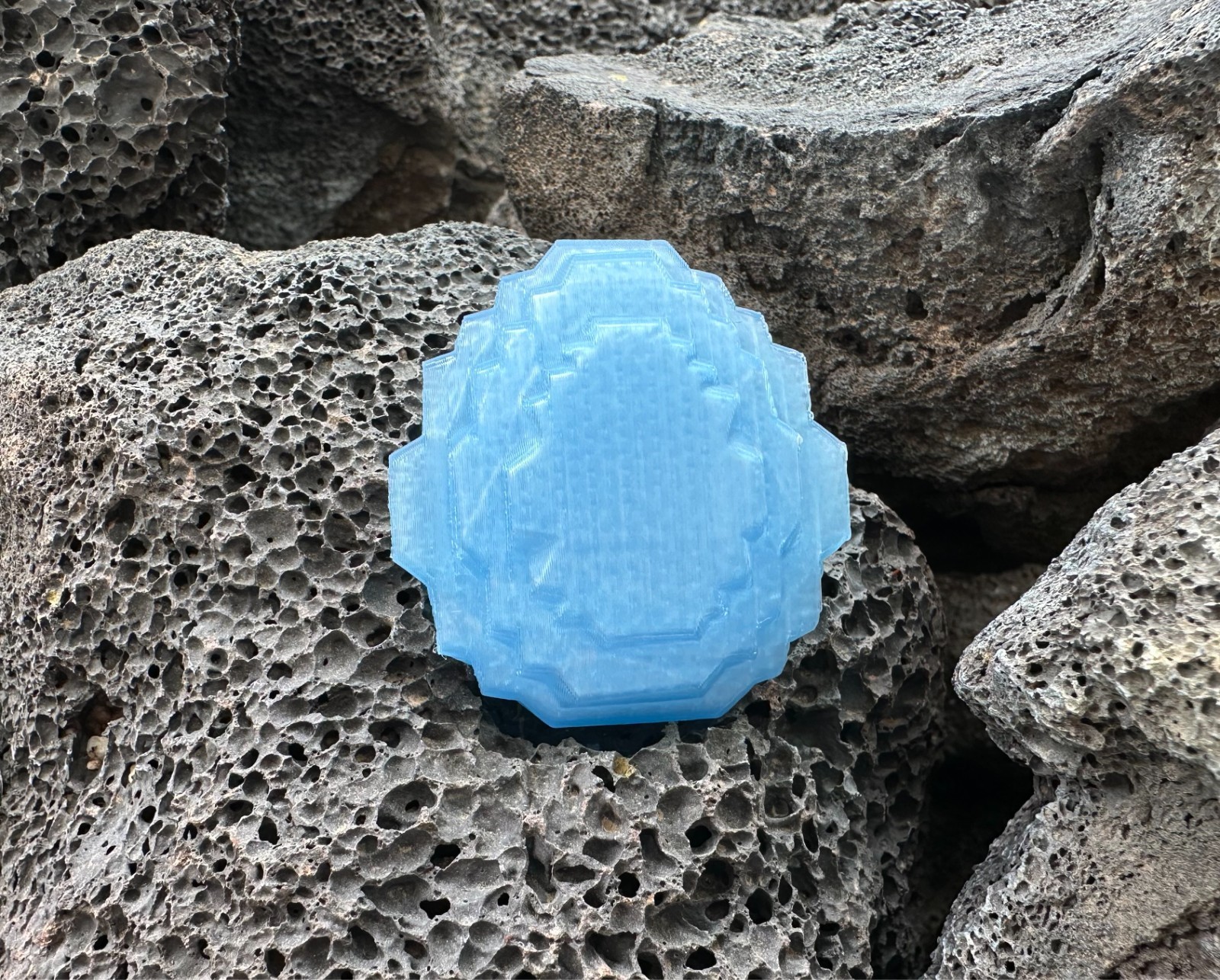 Six Ice Blue Diamonds Inspired by Popular Mining and Crafting Video Games