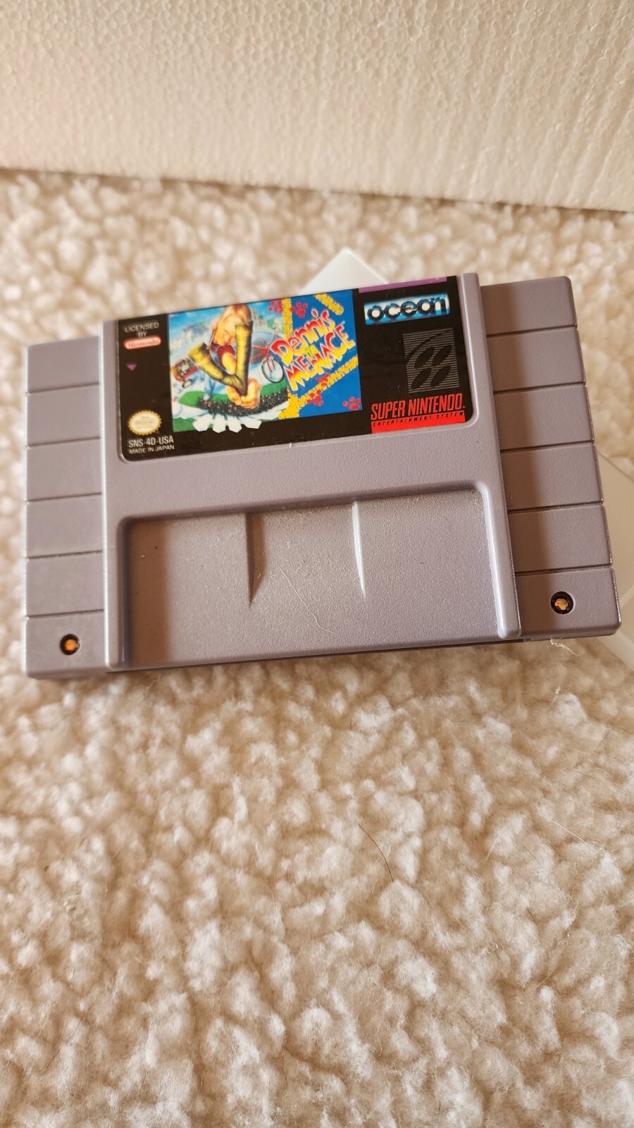 Dennis the Menace – Authentic Super Nintendo Game SNES – Untested