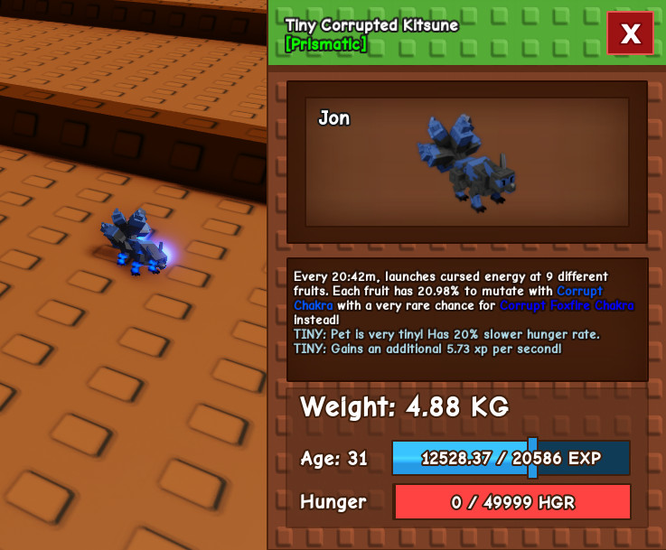 Tiny Corrupted Kitsune! – Grow A Garden – Roblox – Fast & Easy!