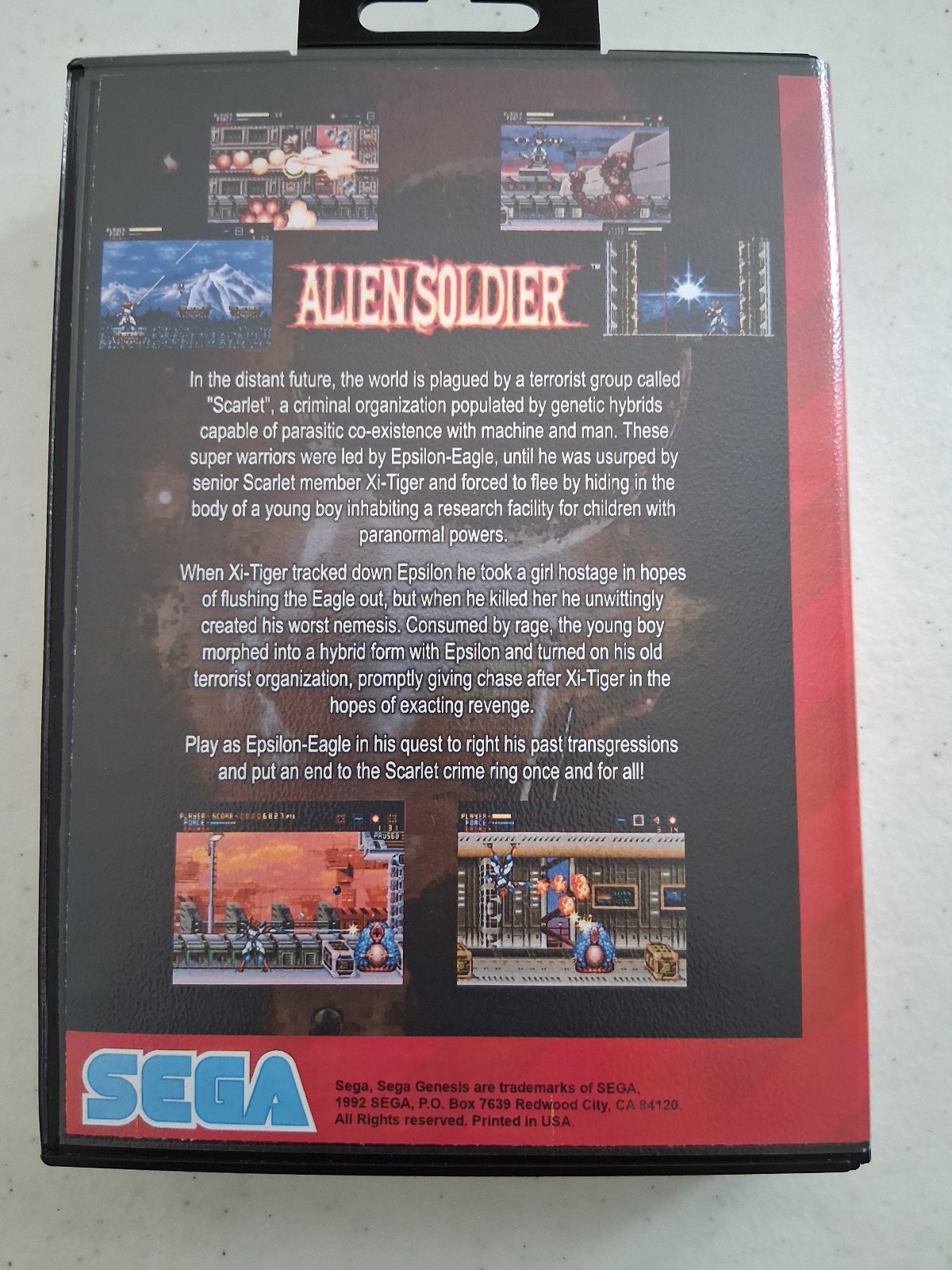 Alien Soldier in Case – SEGA Genesis USA Version Great Condition No Manual