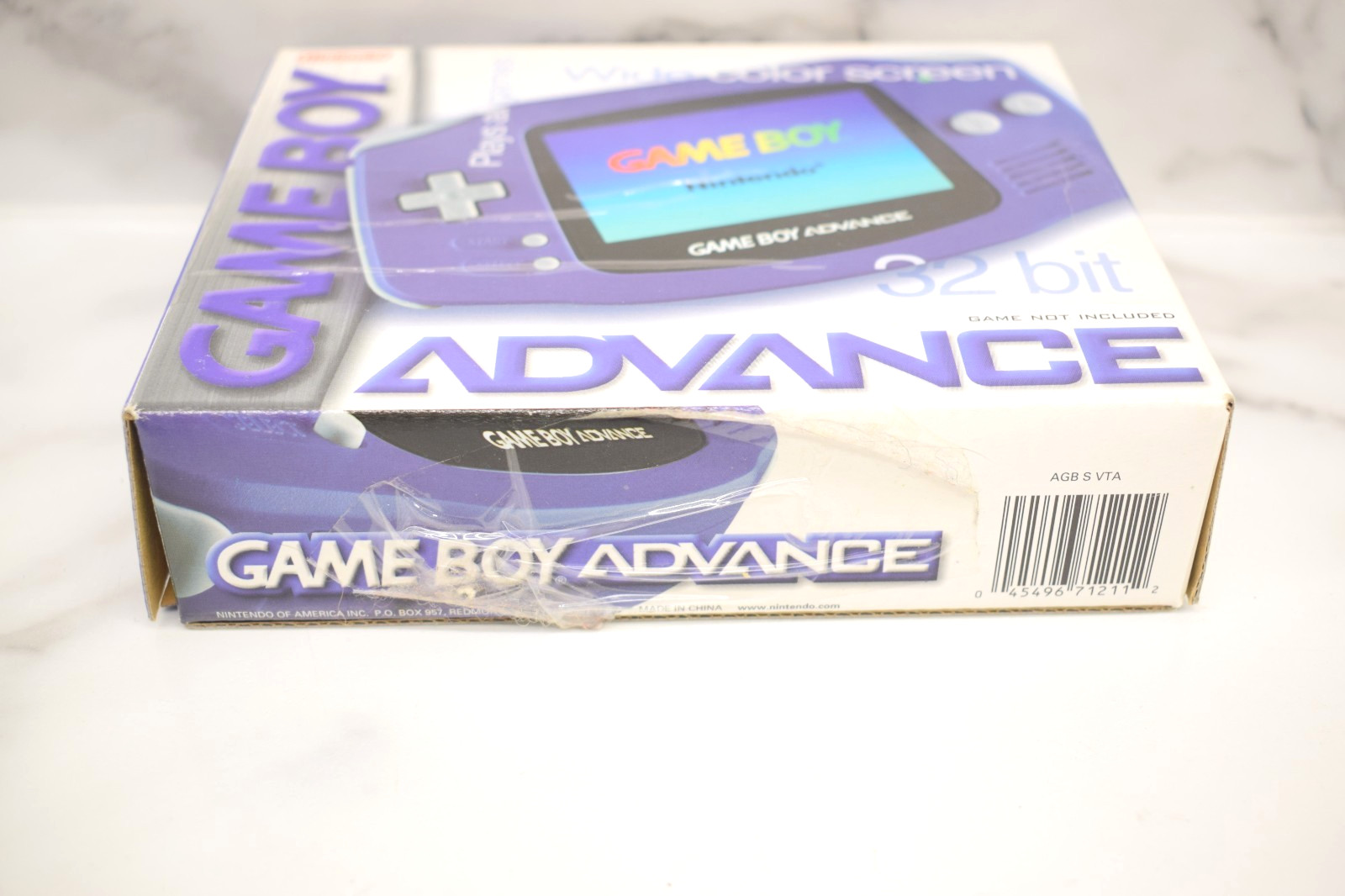 Nintendo Game Boy Advance GBA Console AGB-001 – Indigo Purple w/Original Box!