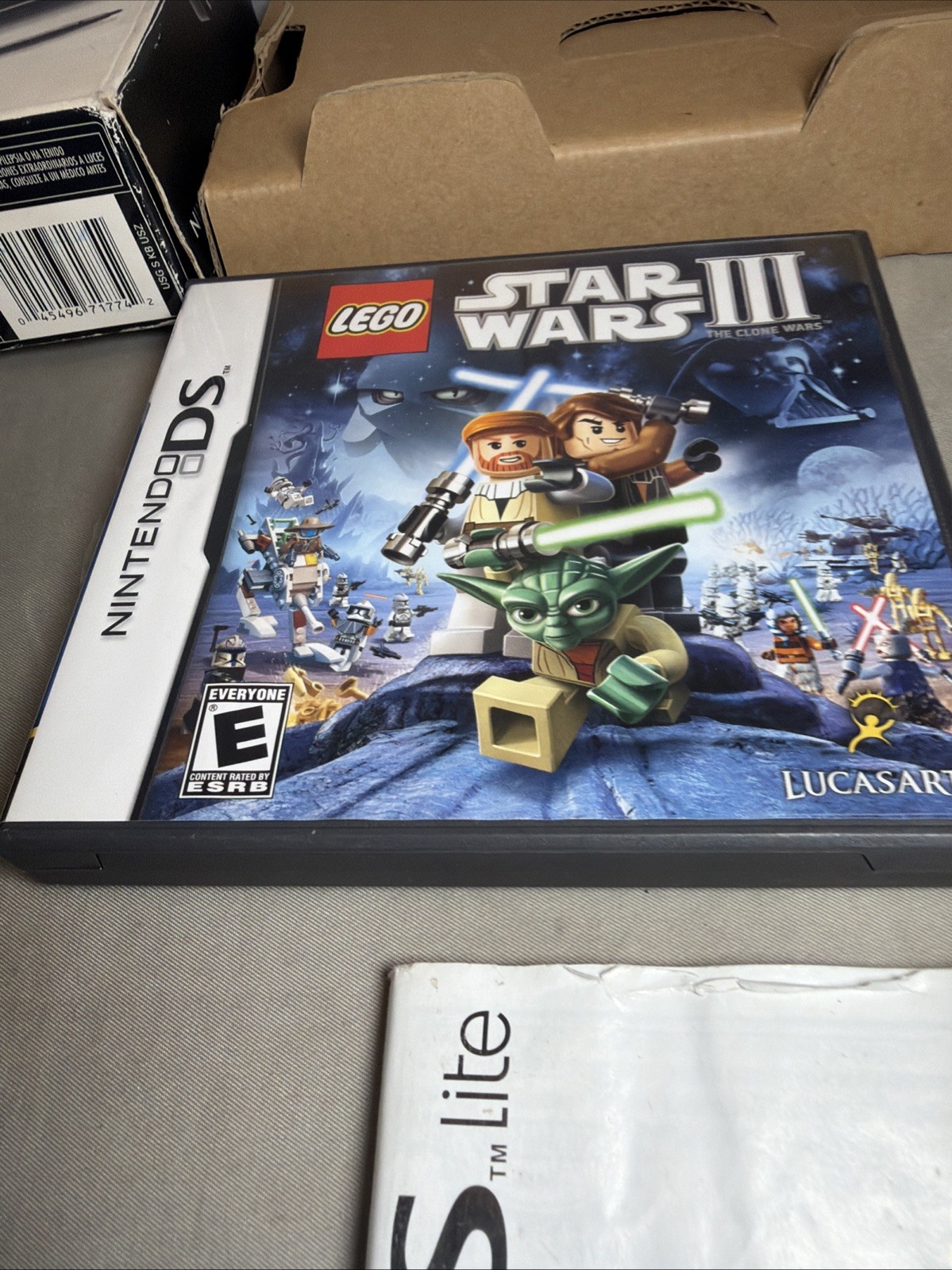 Nintendo DS Lite Onyx Black USG-001 Complete In Box CIB” Please Read”