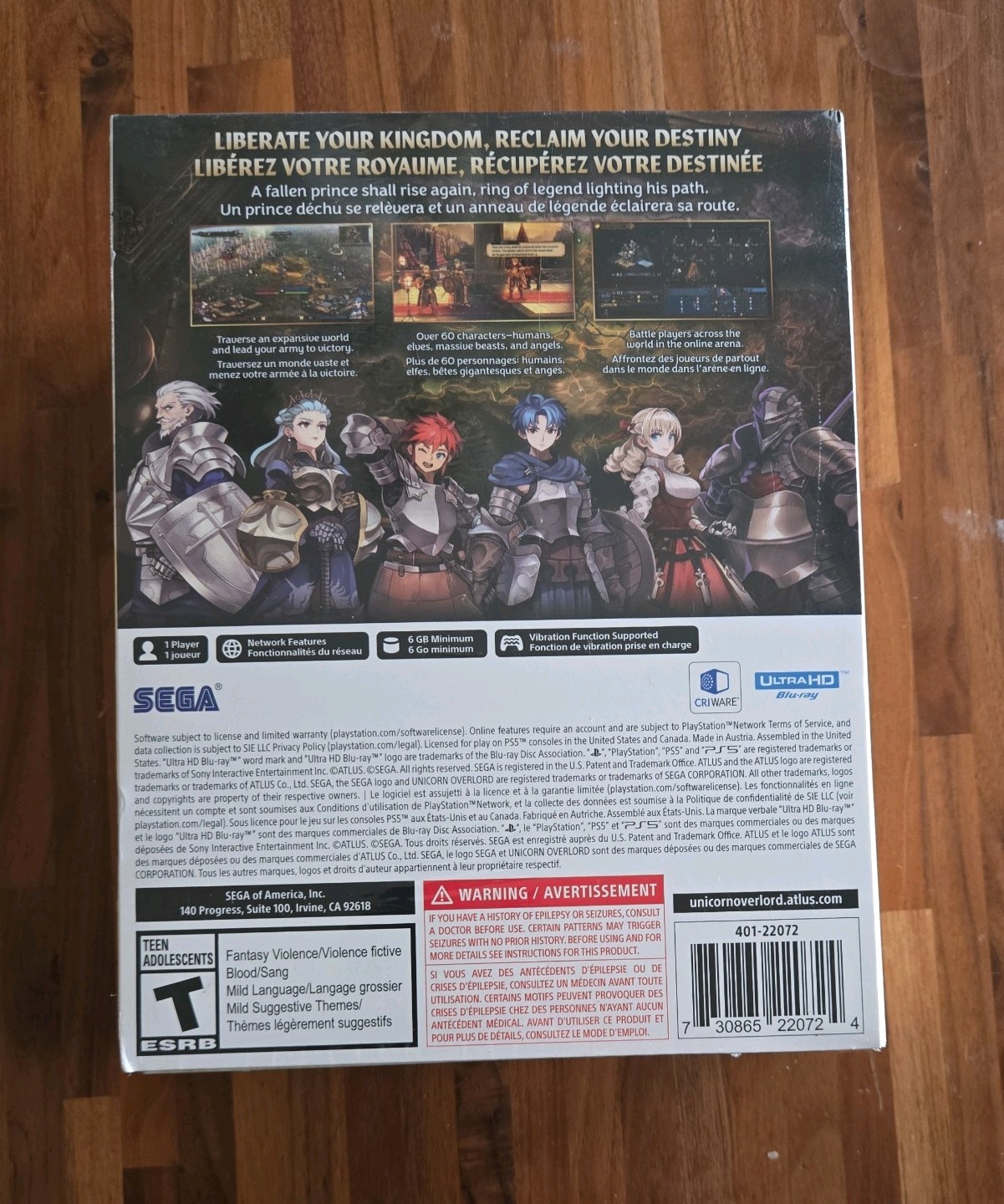 Unicorn Overlord Collector’s Edition (Monarch Edition) – PlayStation 5 SEALED