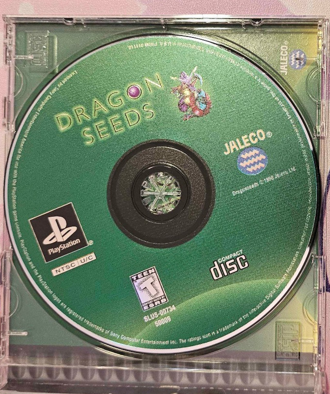 Dragon Seeds (Sony PlayStation 1, 1998) – Jaleco – Tested/Working – CIB