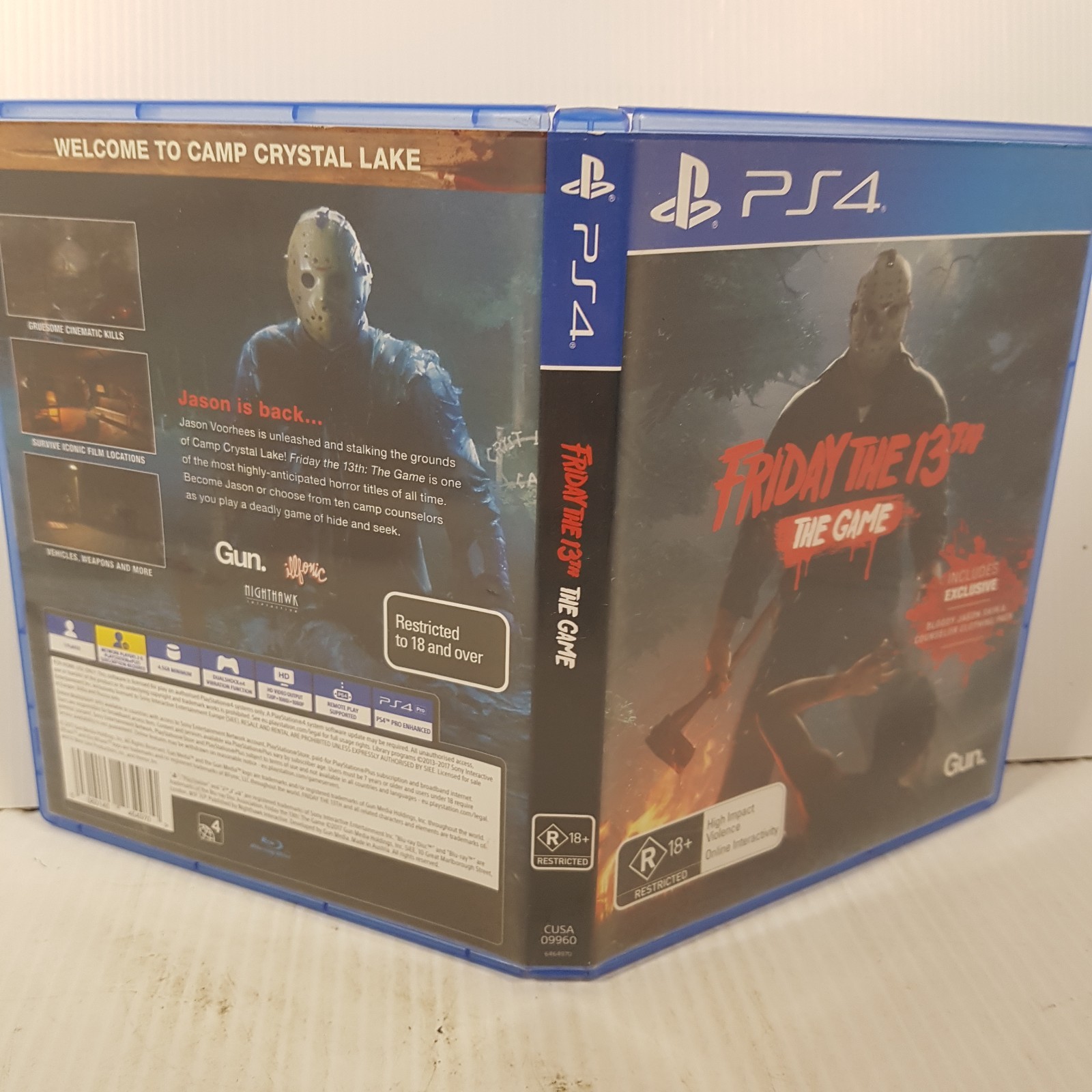 Friday the 13th: The game (Ps4, 2017, R18+) Gun media Complete