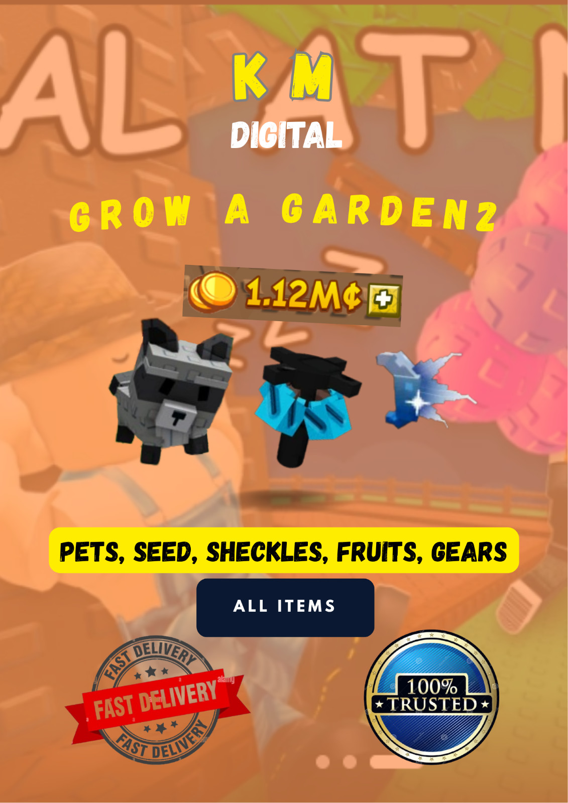 Grow a Garden 2 | All Items, Pets, Seeds, Sheckles, Gamepass | RBL