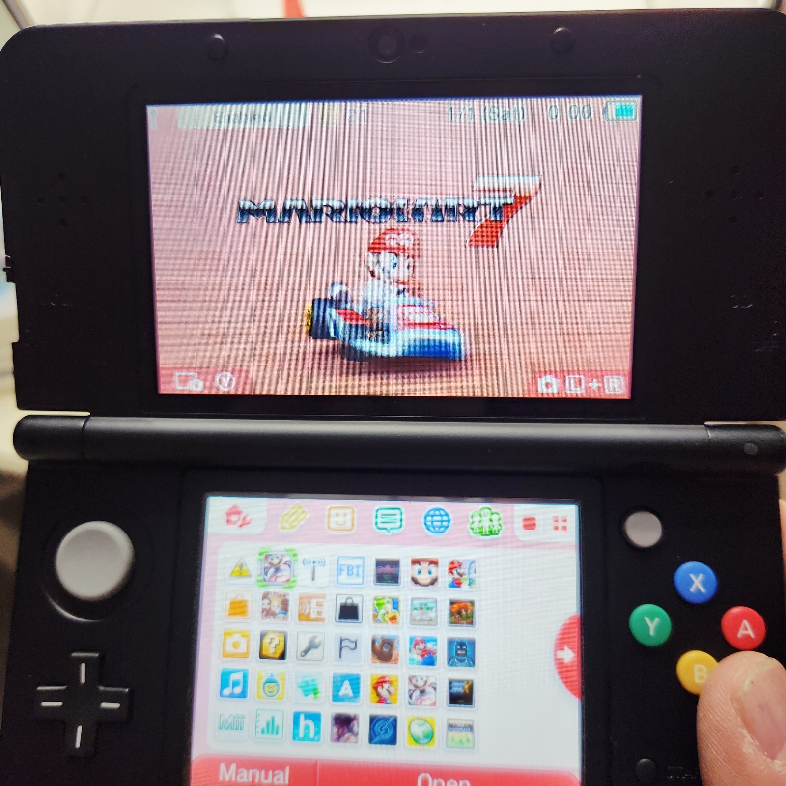 3DS Mario Kart 7 (Nintendo, 2011) W/Manual – Tested & Working