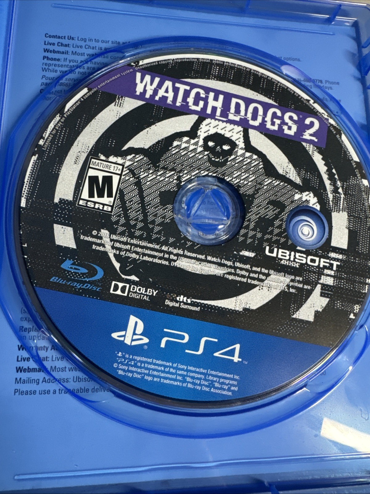 Watch Dogs 2 (PlayStation 4, 2016)