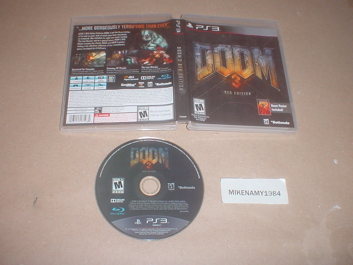 DOOM 3 – BFG EDITION game in case for Sony Playstation 3 PS3