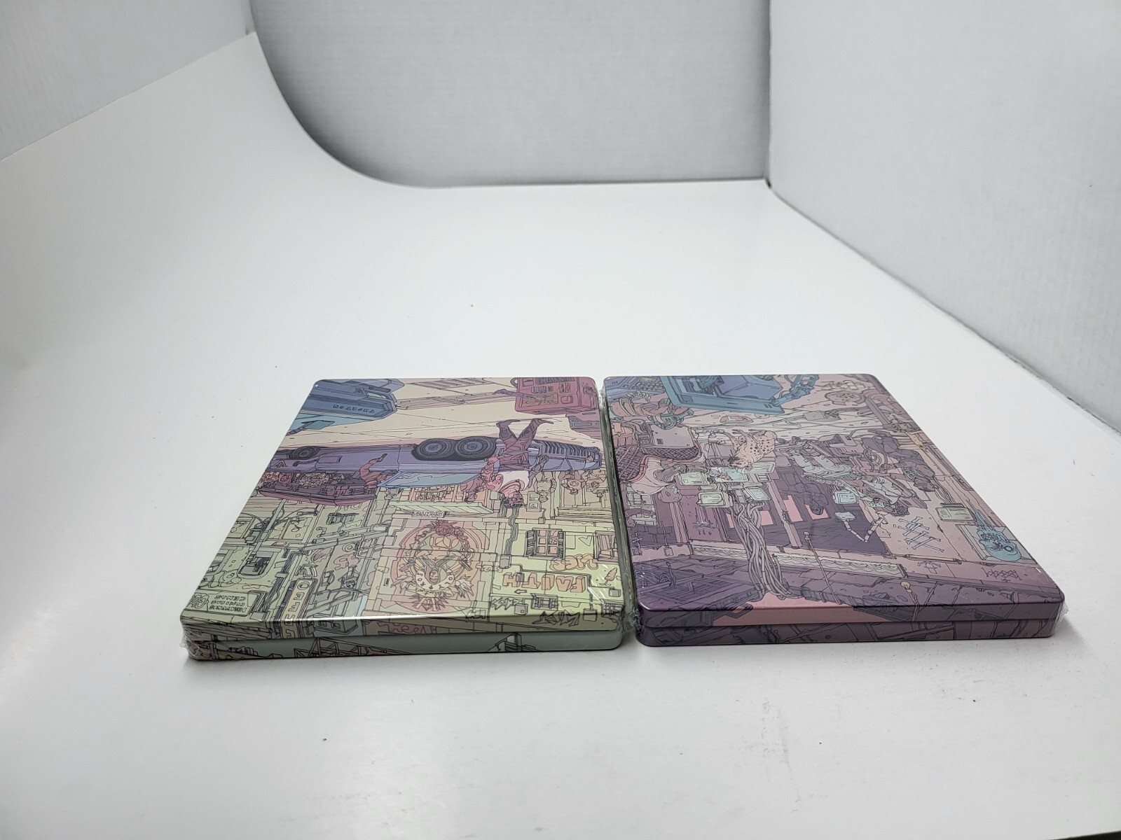 Set of 2 NEW Sealed Steelbook Case Cyberpunk 2077 Valentinos & Voodoo Boys MINT