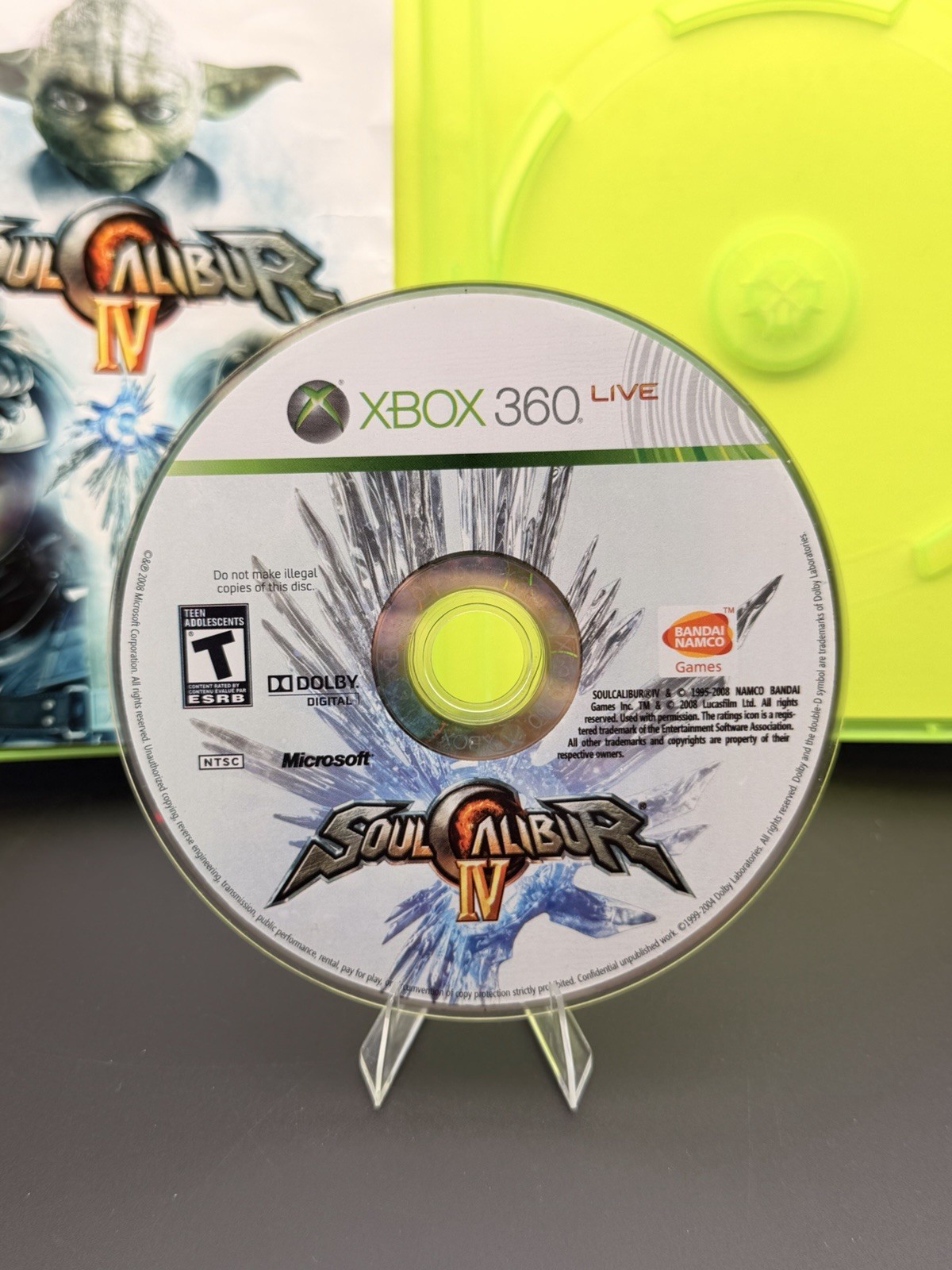 Soul Calibur IV — Premium Edition (Microsoft Xbox 360, 2008) With T Shirt