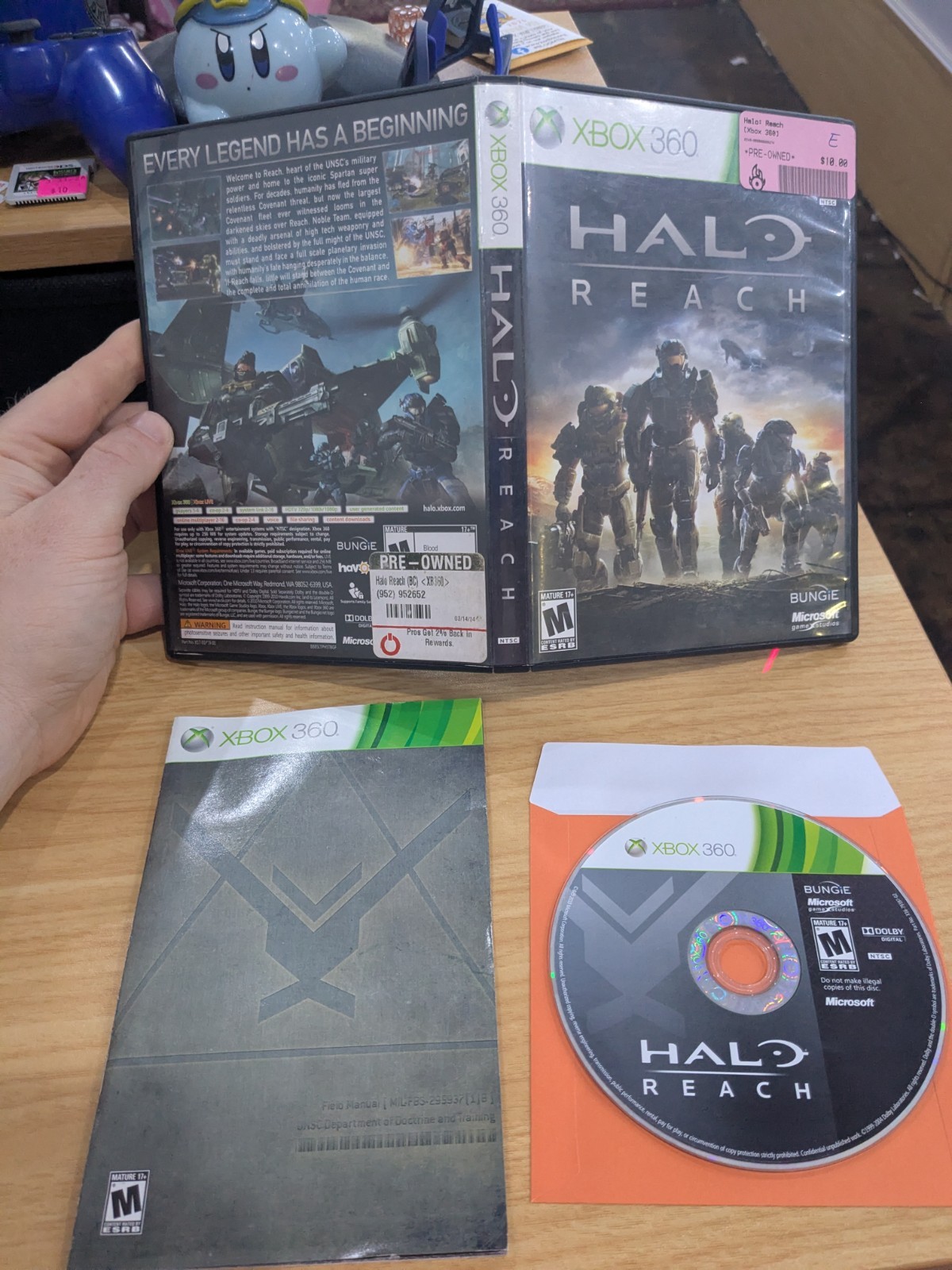 W1 Microsoft XBOX 360 Halo Reach Game – Complete Polished