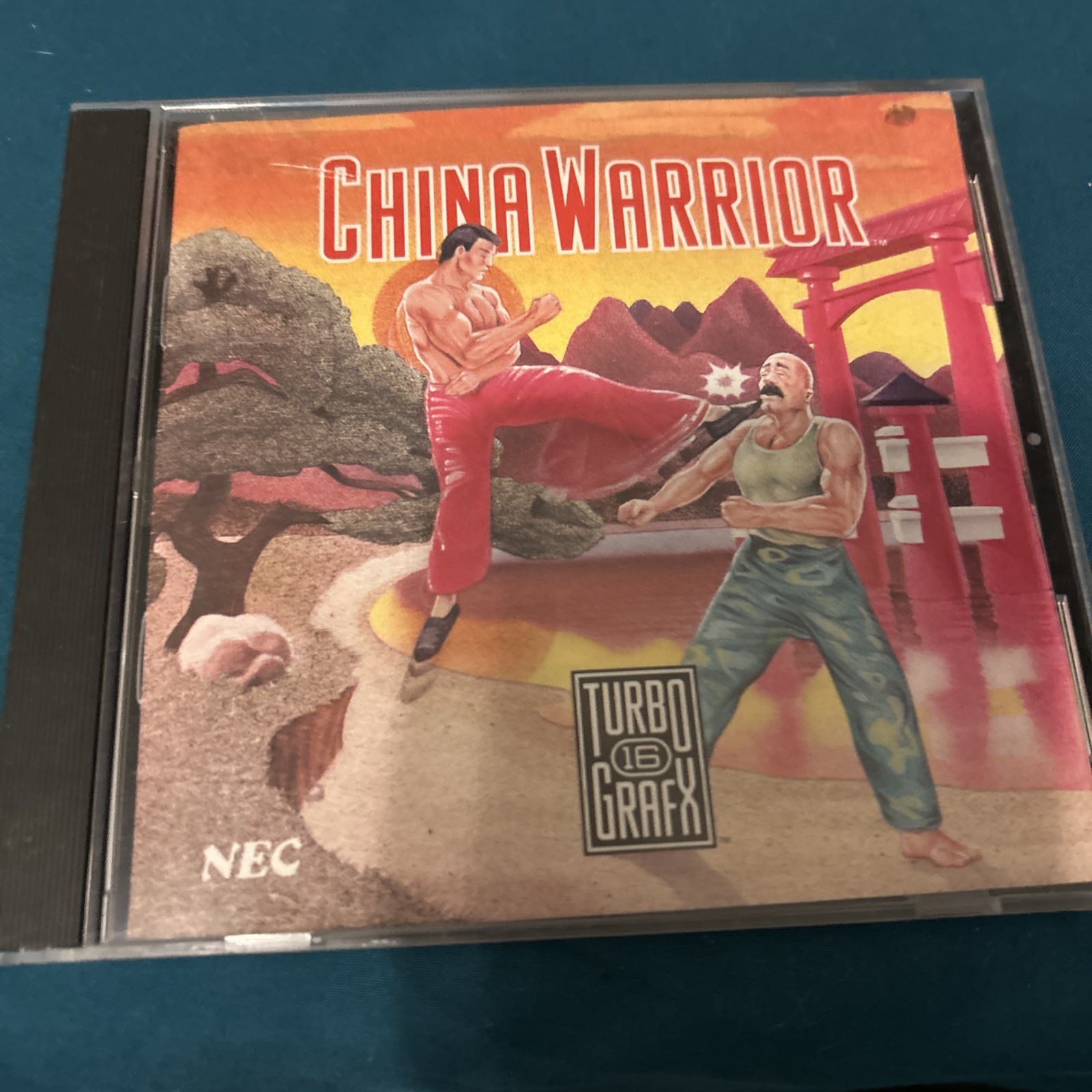China Warrior (Turbo Grafx 16 tg16) Complete in Case Turbografx