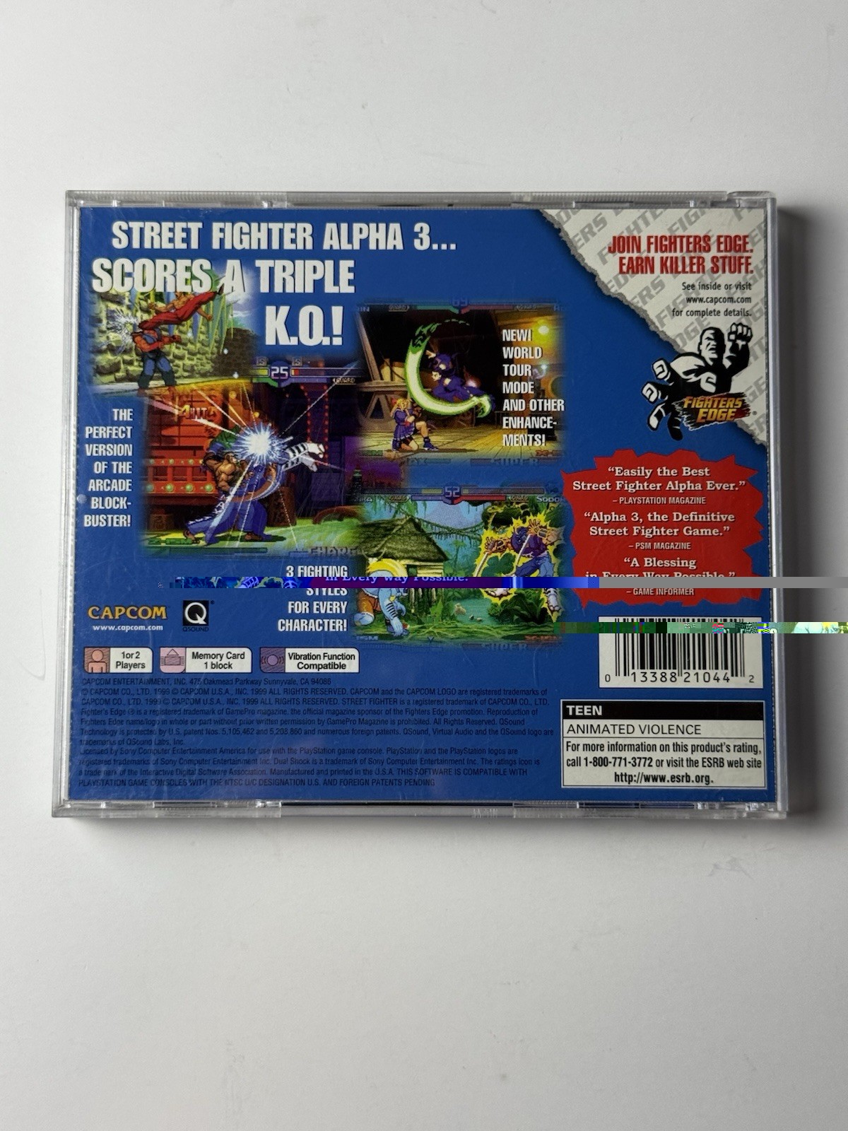 Street Fighter Alpha 3 Sony PlayStation 1 PS1 – Used Complete