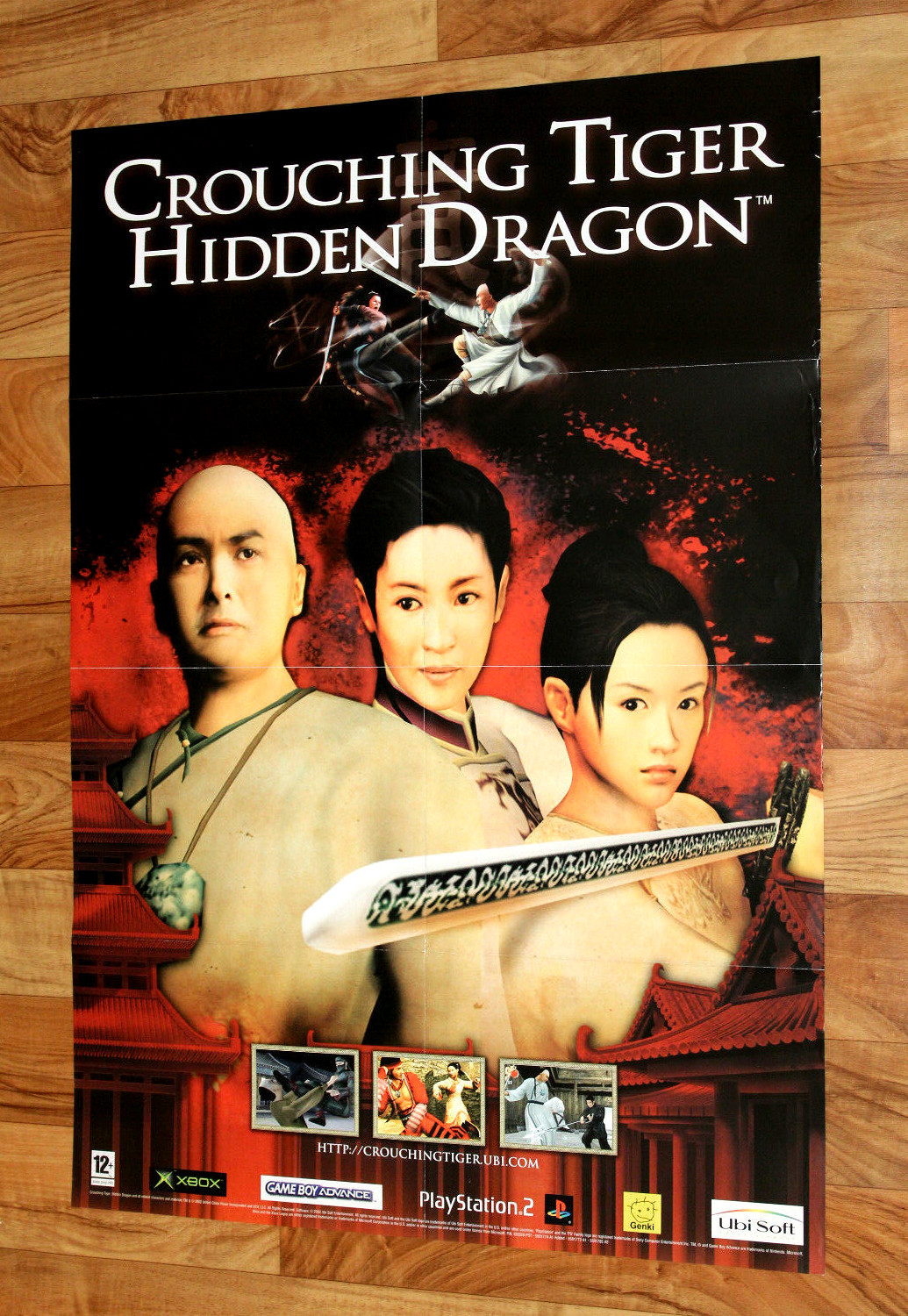 Crouching Tiger, Hidden Dragon Very Rare Poster 59.5x80cm Playstation 2 Xbox GBA
