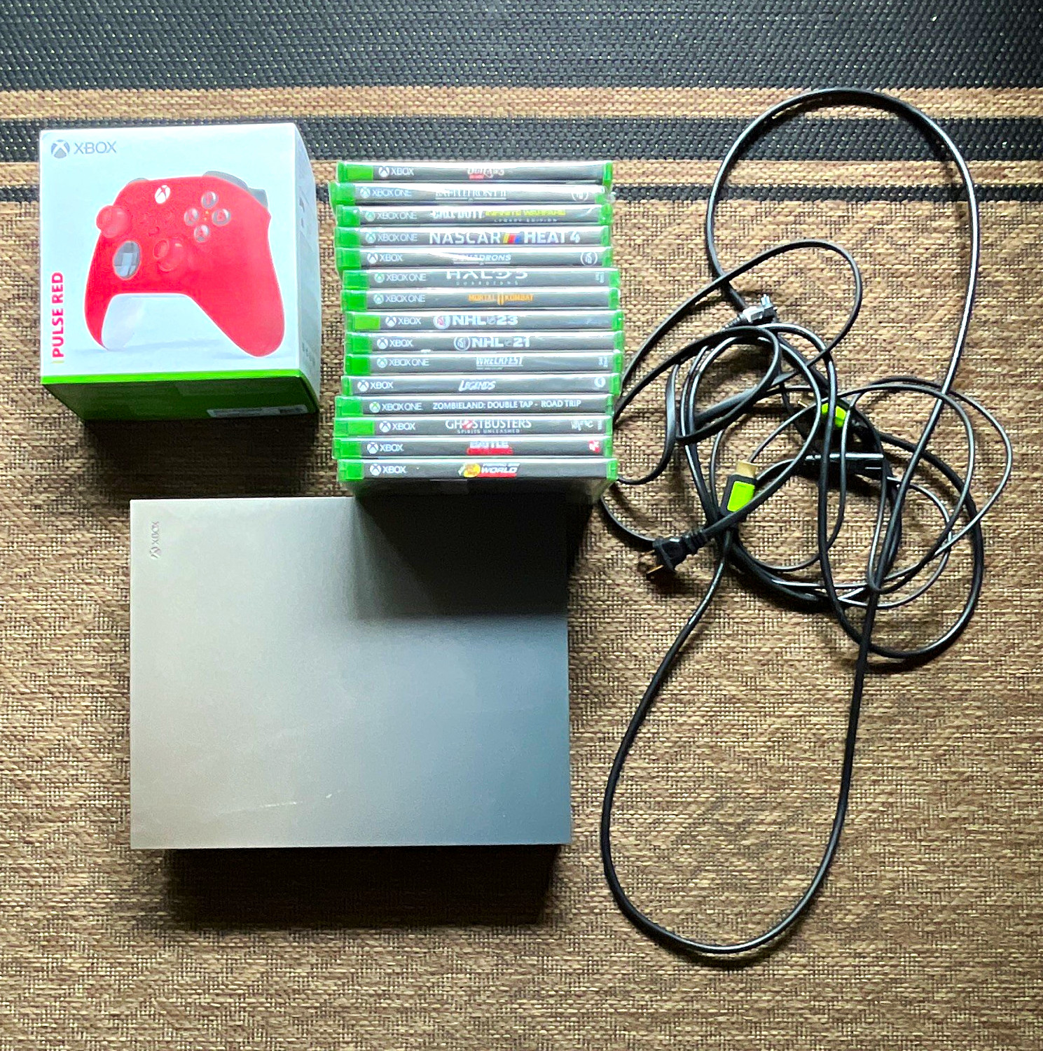 Microsoft Xbox One X 1TB Black 4K UHD Console w/ Pulse Red Wireless Controller