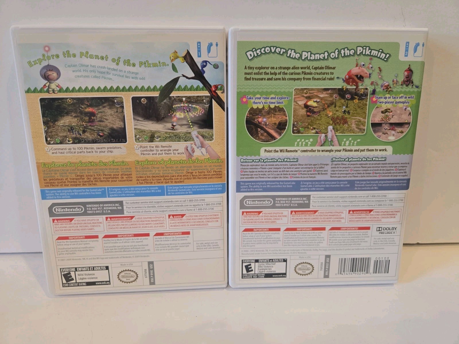 New Play Control Pikmin 1 & 2 (Nintendo Wii, 2009) Complete Tested Excellent