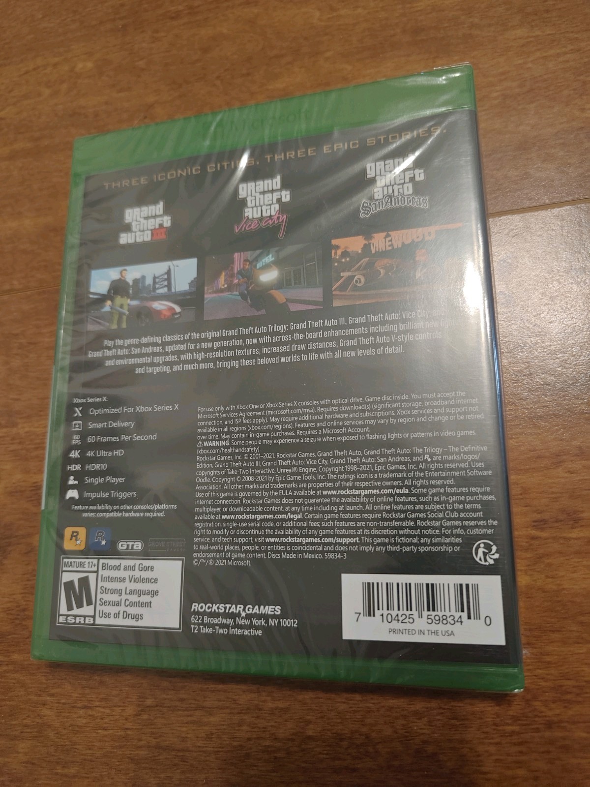 Grand Theft Auto The Trilogy The Definitive Edition Xbox Series/Xbox One New!