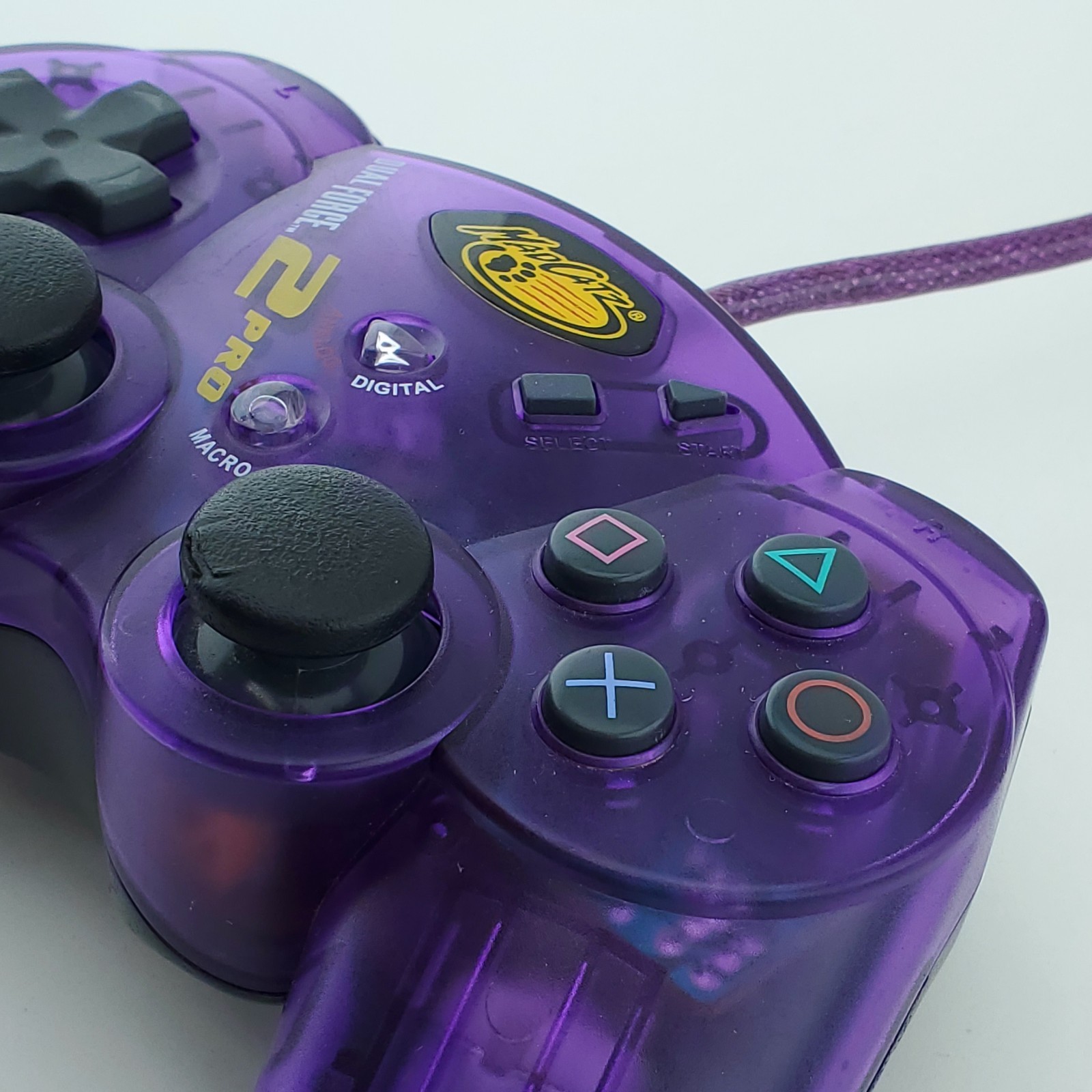Mad Catz 8226 Wired Gaming Controllers Translucent Purple For Sony PlayStation2