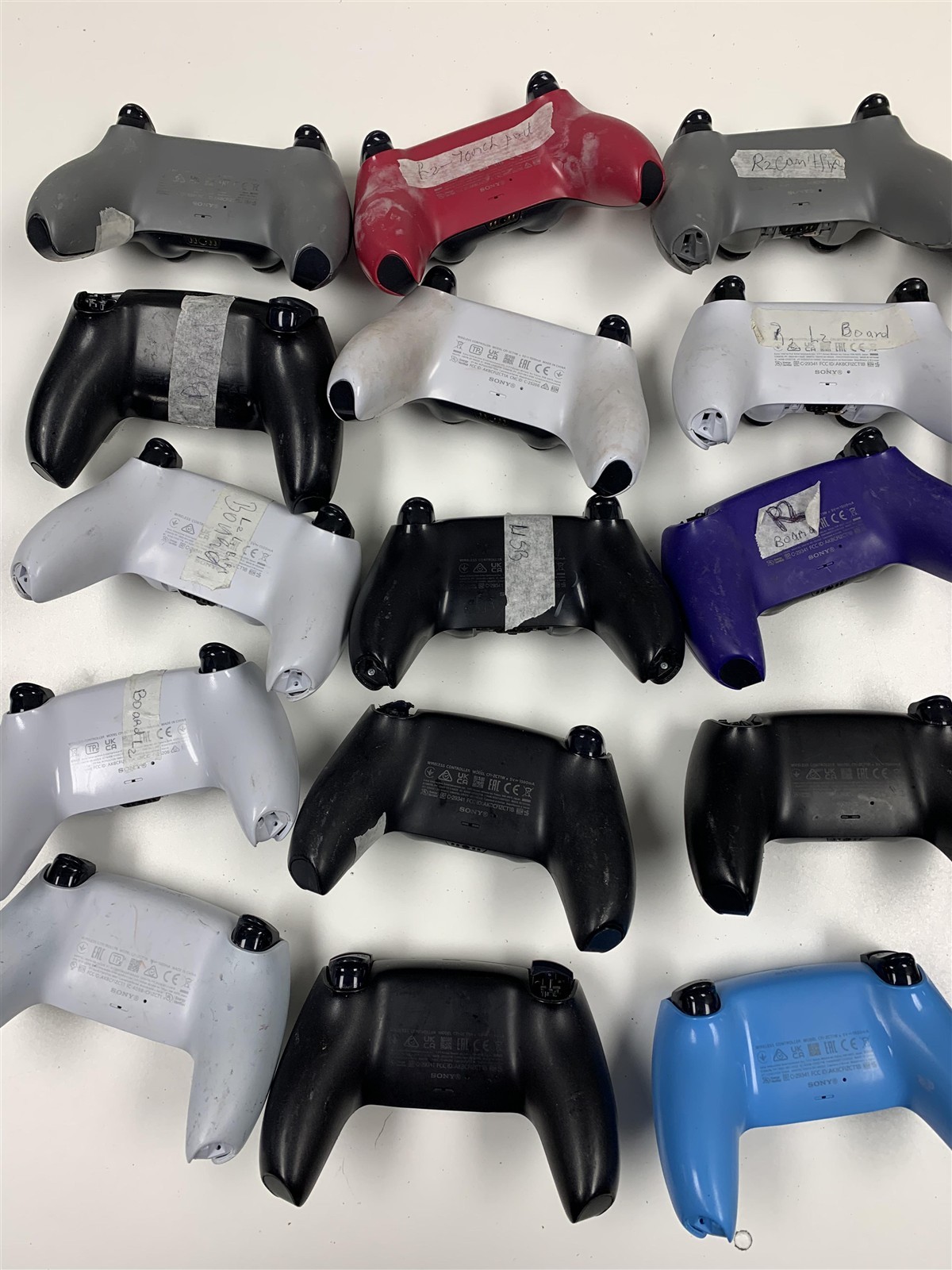 Bulk Lot 20 Sony PS5 DualSense Controllers Broken Parts Repair Wholesale