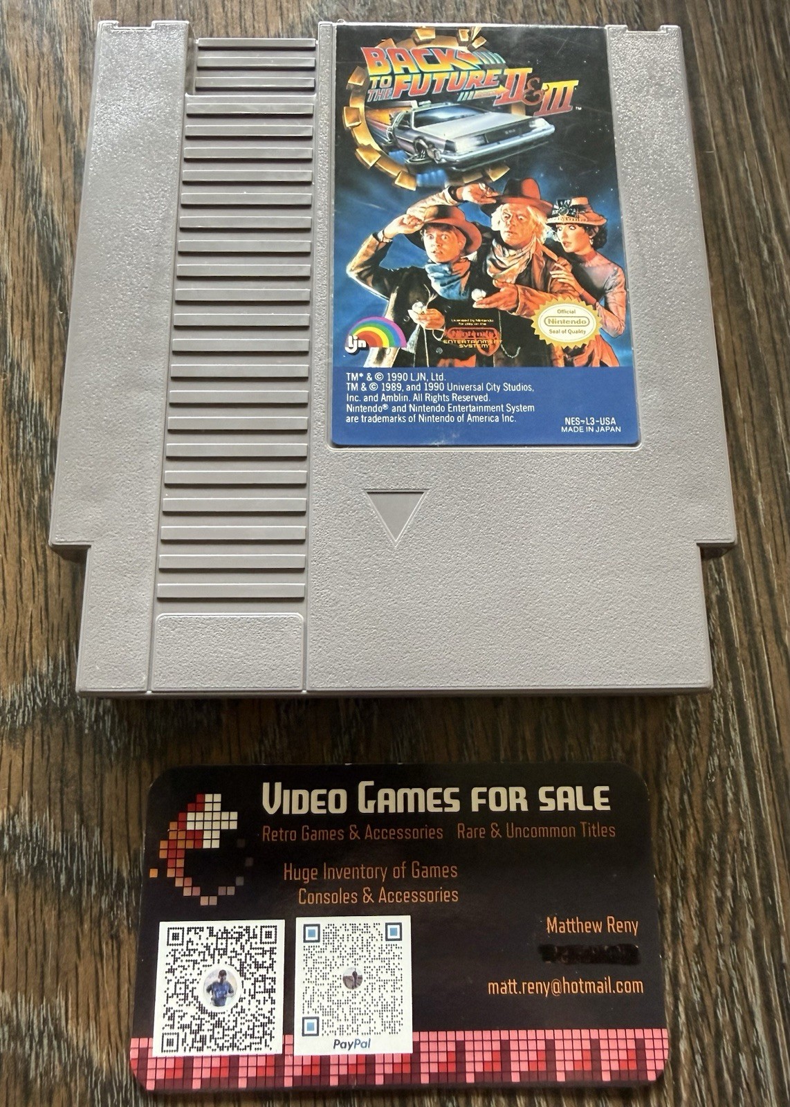 Back to the Future II & III 2 3 CART ONLY (Nintendo, NES 1990) Combine Ship🔥
