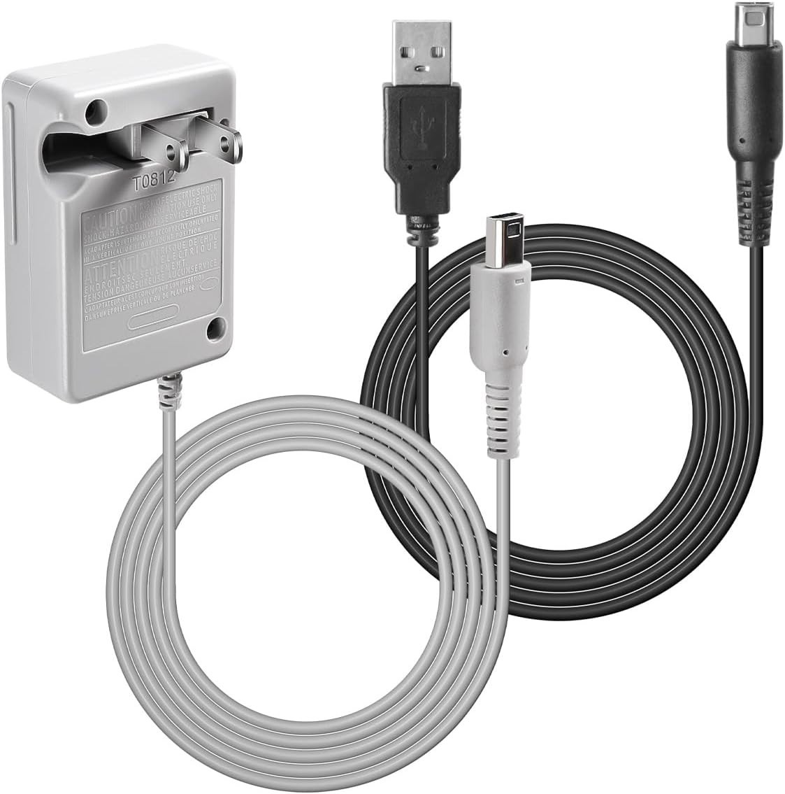 3DS Charger Power Adapter & USB Charger Cable & New 3DS XL Case Kit – OEM Re…