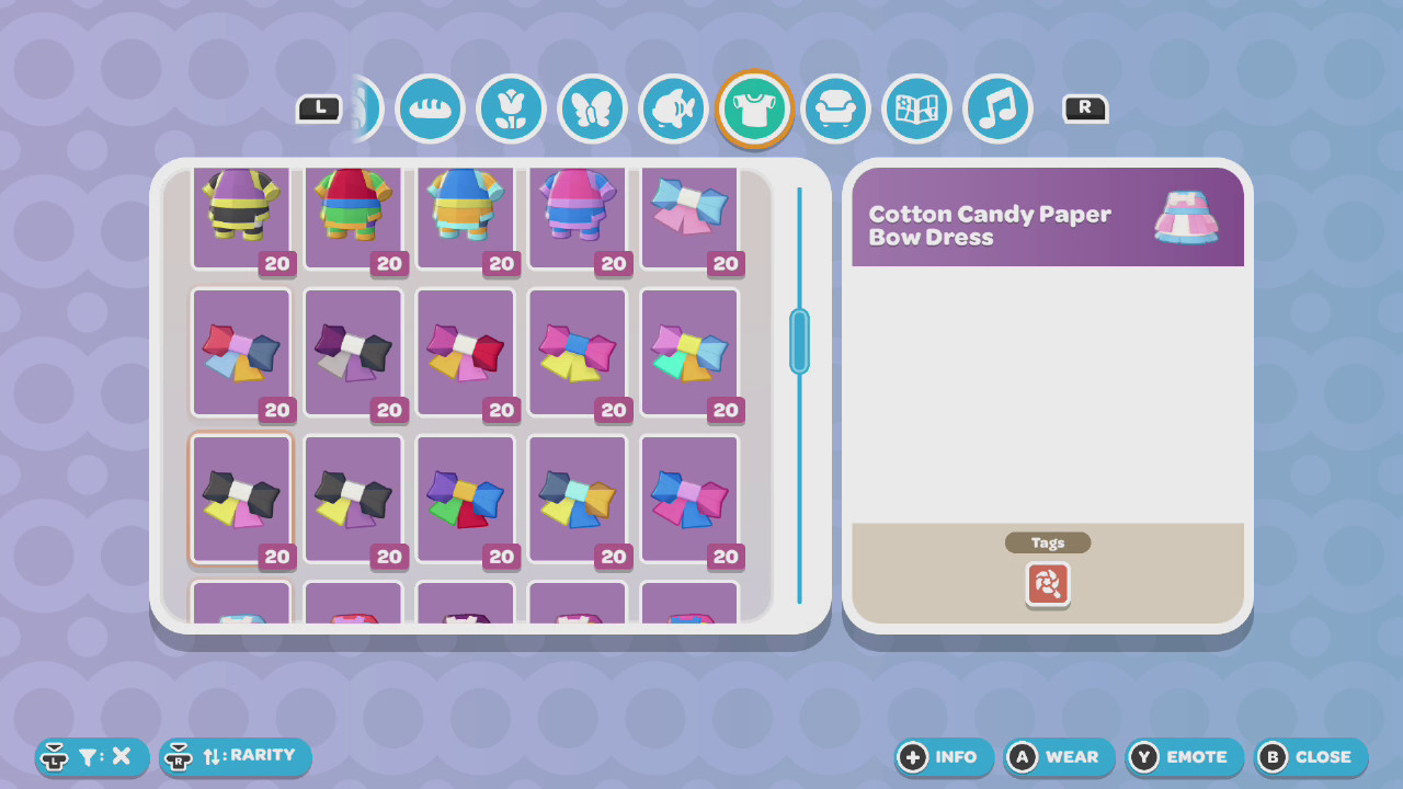 Hello Kitty Island Adventure Clothes 👗Any Item Nintendo Only