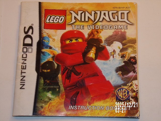 LEGO Ninjago The Video Game/ Nintendo DS / MANUAL ONLY / No Game / Original