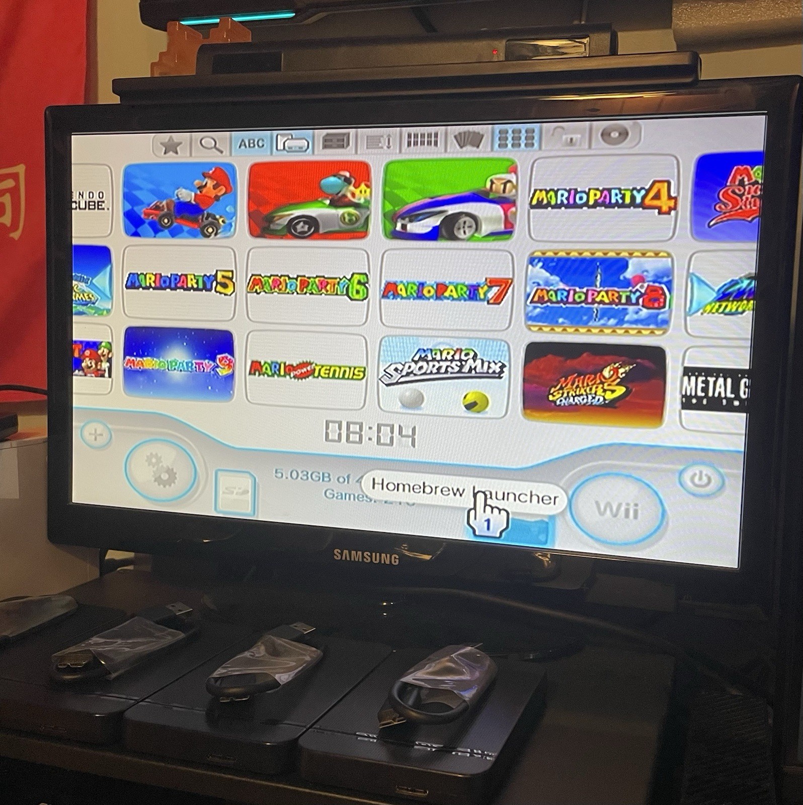 HomeBrew Wii With 500gb Hardrive, Games included