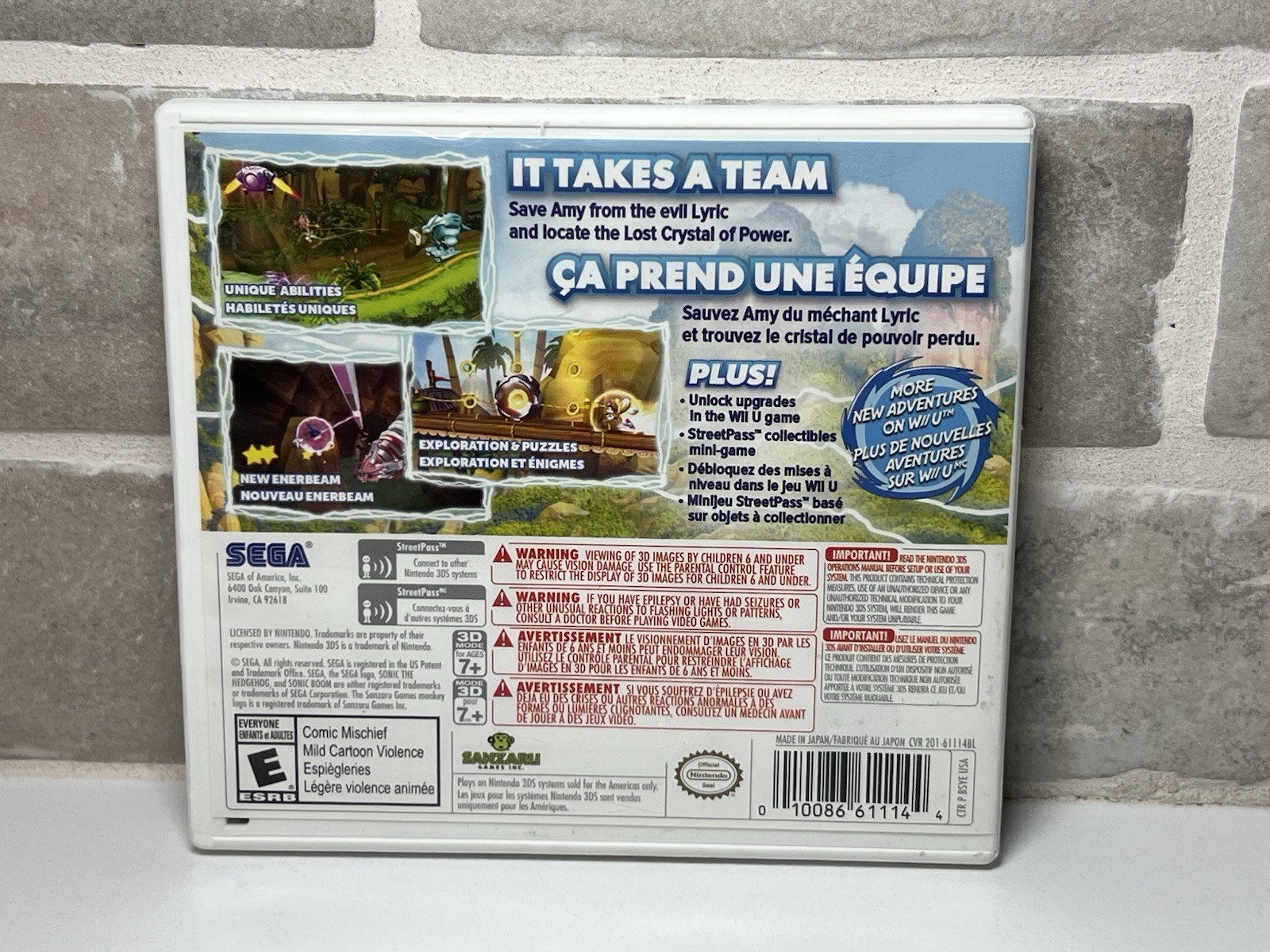 Sonic Boom: Shattered Crystal – Nintendo 3DS – CIB Complete