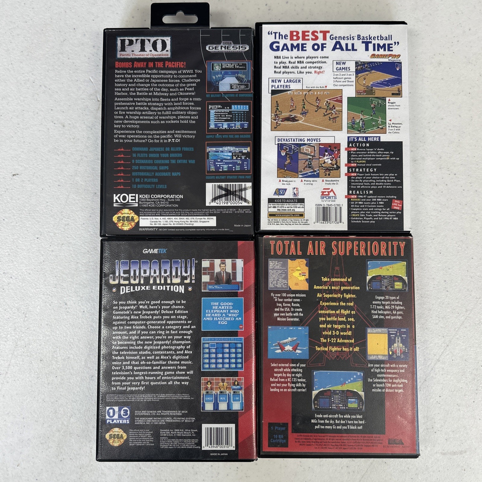 Lot Of 10 Sega Genesis Video Games PTO Shaq Fu Lion King