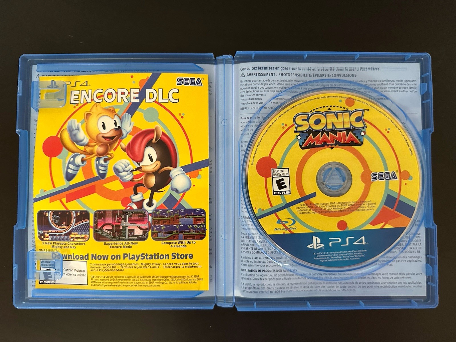 Sonic Mania PS4 PlayStation 4 Complete CIB Tested Excellent Condition Sega 📈