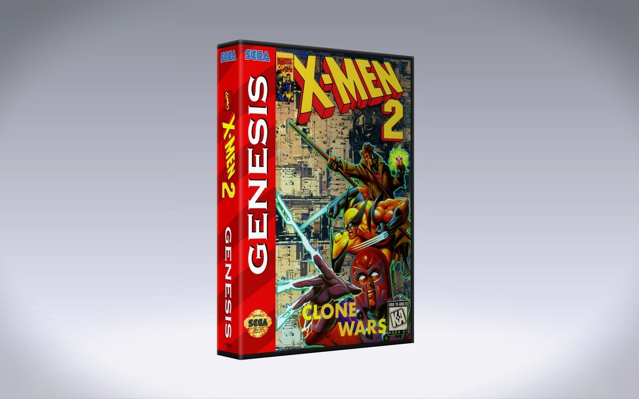 X-Men 2: Clone Wars – Sega Genesis Custom Case *NO GAME*