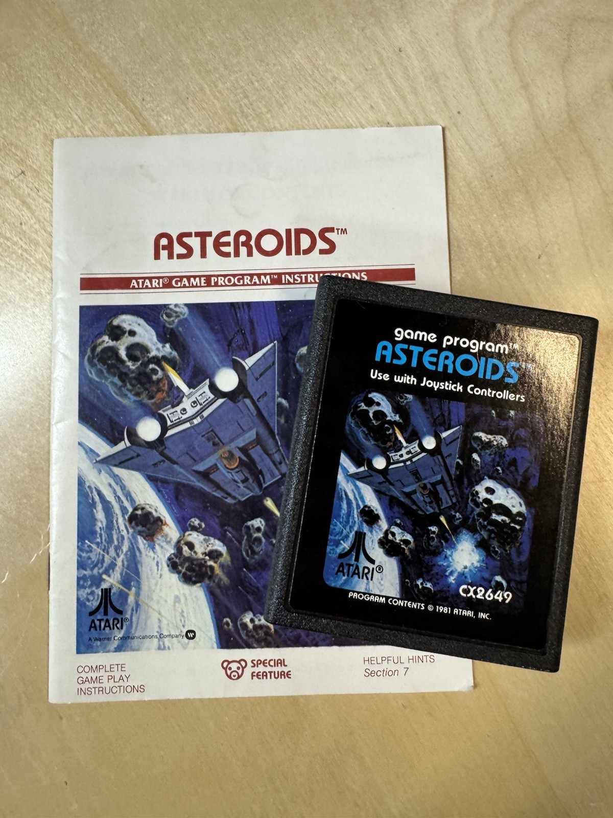 Atari 2600 Game Cartridge, Asteroids, Complete – CIB