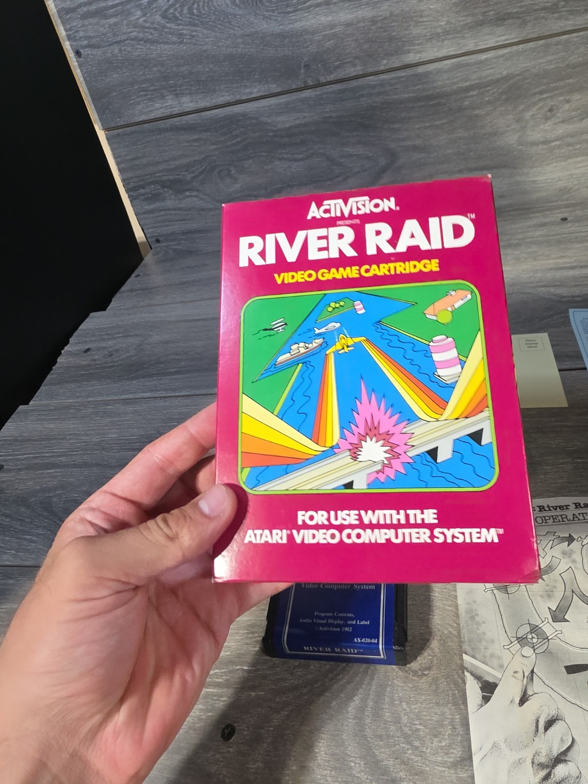 River Raid (Atari 2600) CIB Complete In Box W/ Manuals & Inserts – Tested