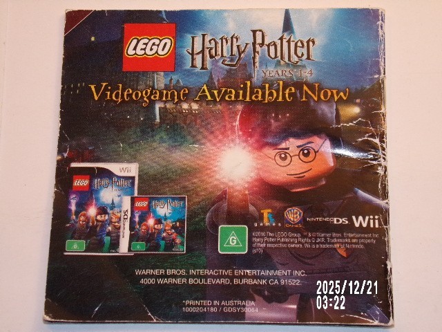LEGO Ninjago The Video Game/ Nintendo DS / MANUAL ONLY / No Game / Original