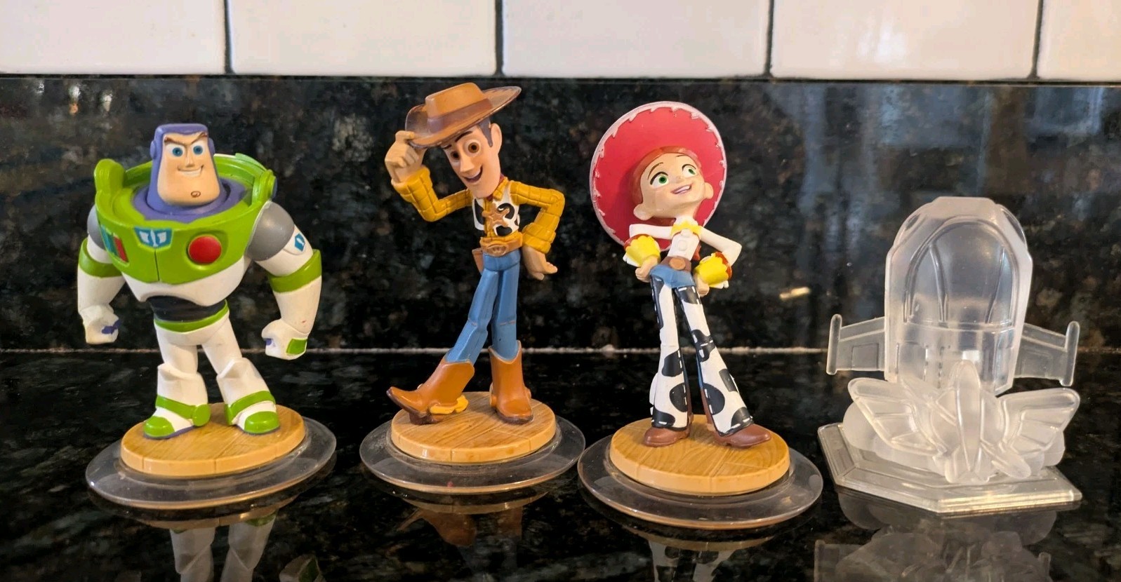 Disney Infinity Toy Story in Space Play Set Lot Buzz Woody Jessie Figures