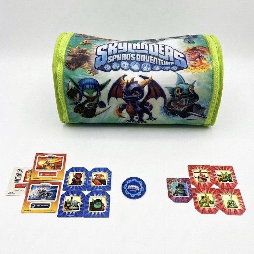 Skylanders Lot of 45 Figures | Skylanders’ Carrying Bag | Stickers & Skystones