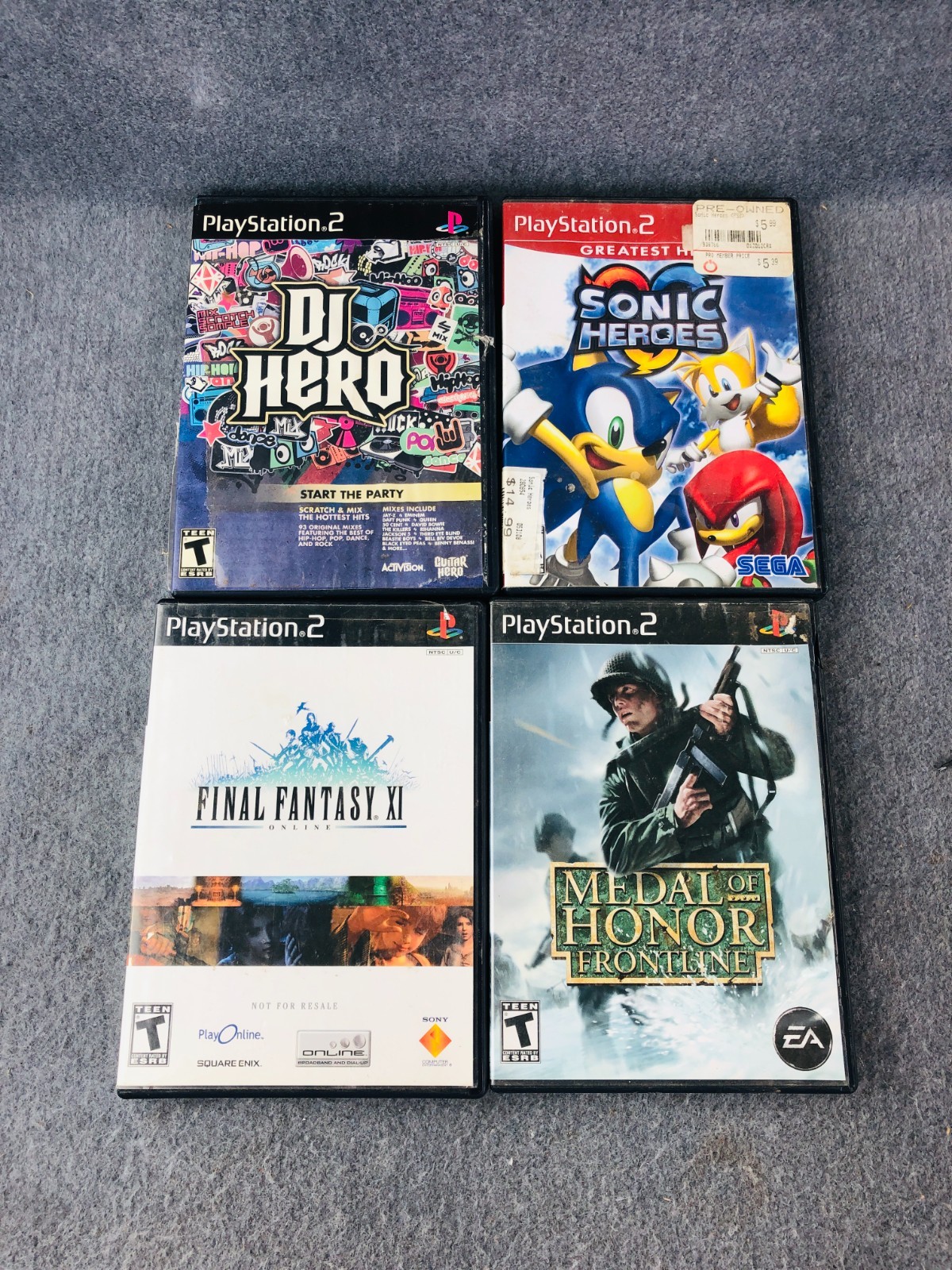 PS2 PlayStation 2 Assorted Games Lot Of 12 ~ Sonic Hero, Sims 2, Midnight Club
