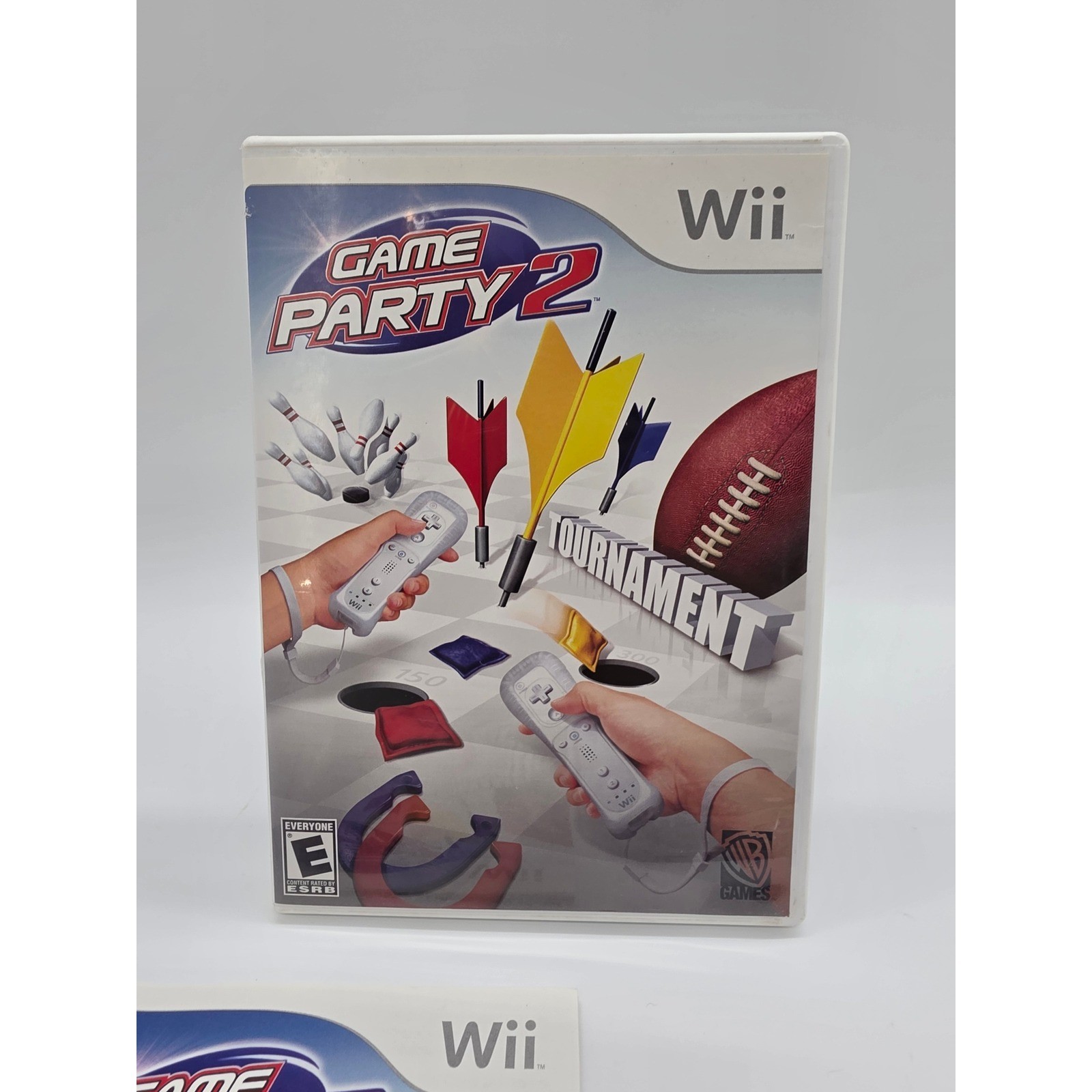 Game Party 2 Nintendo Wii Complete CIB WB Games Darts Horseshoes Hoop Shoot
