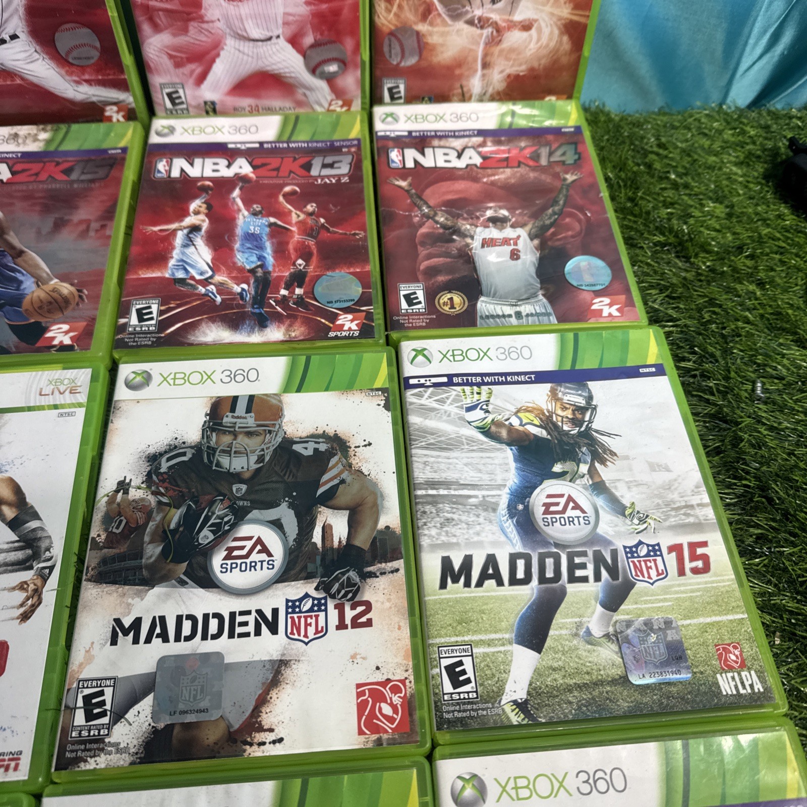 Lot of 12 XBox 360 SPORTS GAMES MLB MADDEN 2K 11 12 13 14 15