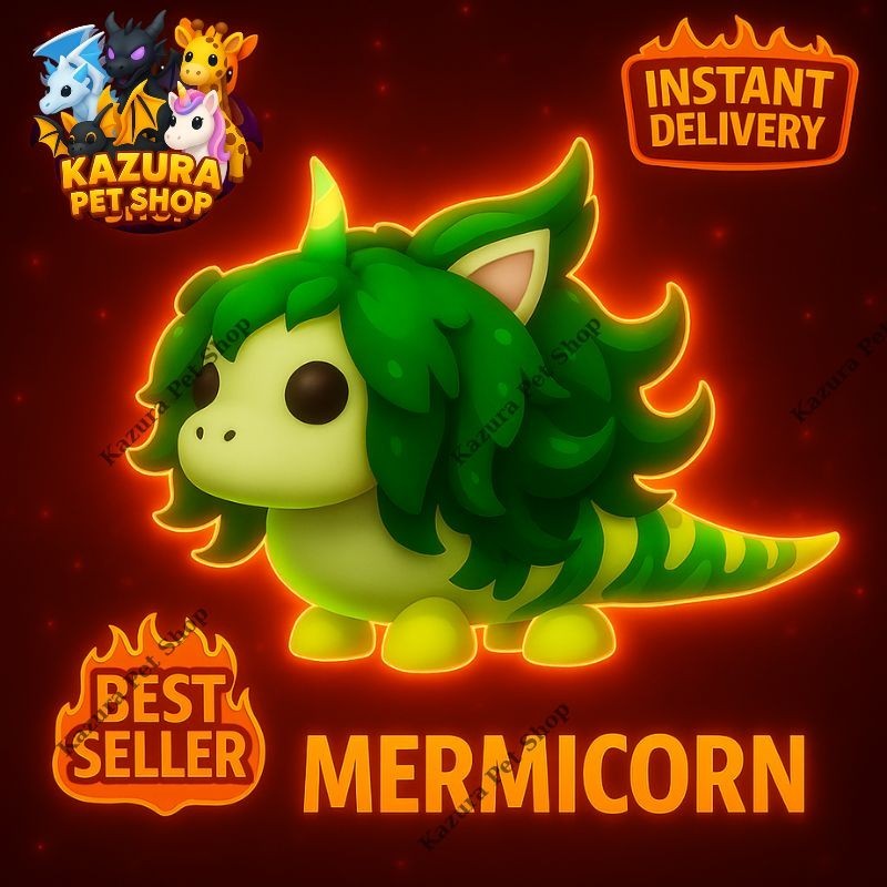 🌊 Mermi.corn Combo (FR Fly Ride + Normal) – Vaulted Pet |Fast Delivery ✨