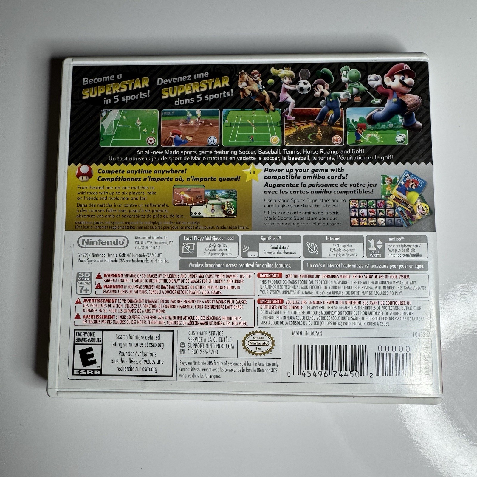 Mario Sports Superstars – Nintendo 3DS – Complete CIB – Tested