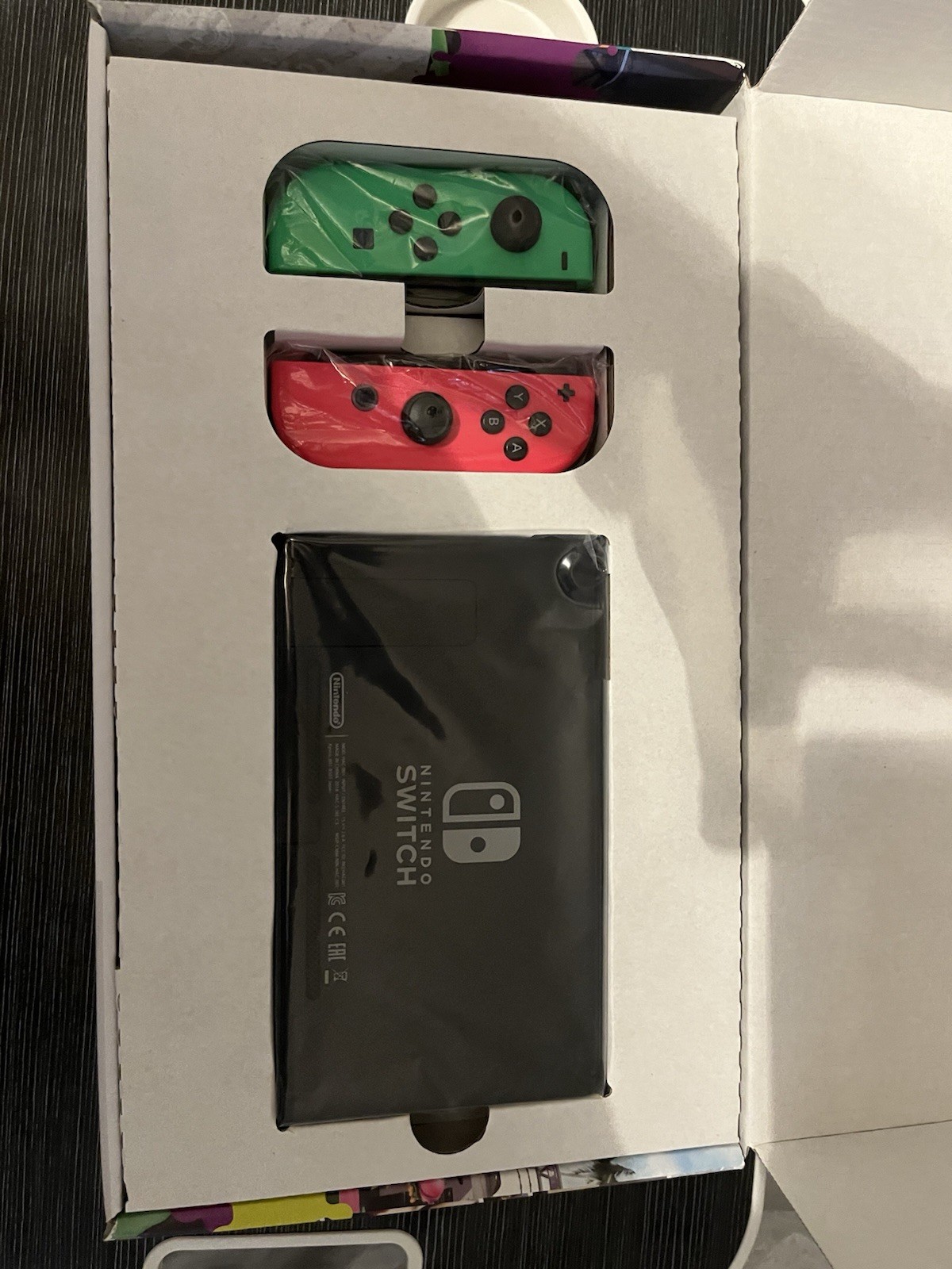 Nintendo Switch Splatoon 2 Edition HAC-001 NTSC-J Console Green/Pink Joy-Con Box