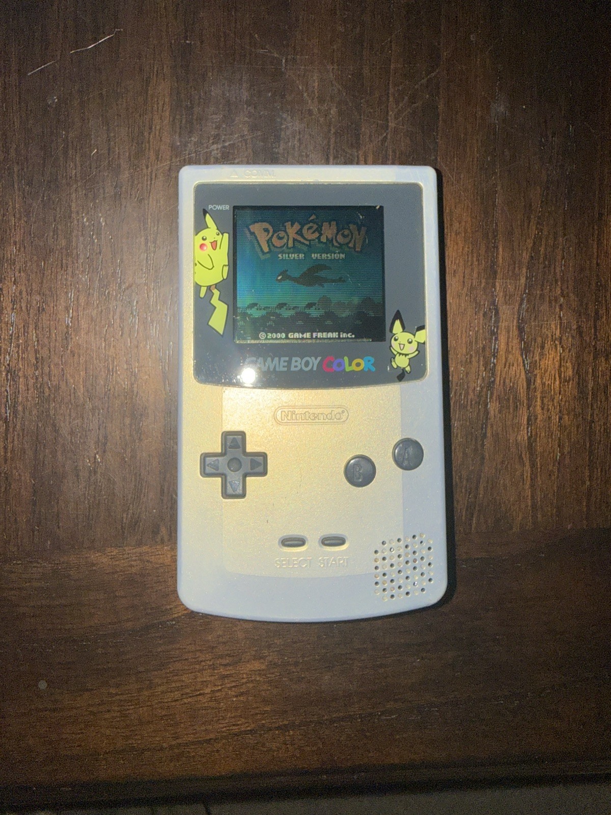 Nintendo Gameboy Color-Pokemon Gold/Silver Edition-TESTED- w/ Pelican Pwr Supply