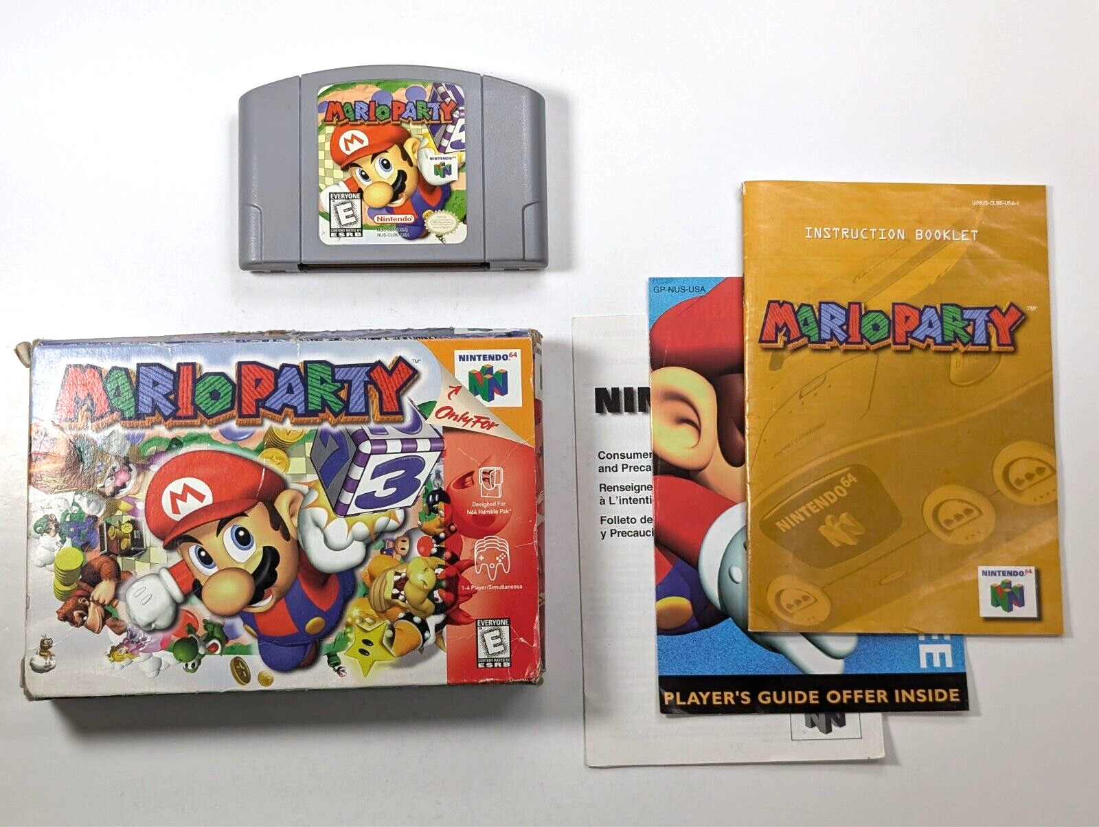 Mario Party 1 Nintendo 64 N64 with box (two flaps missing) authentic