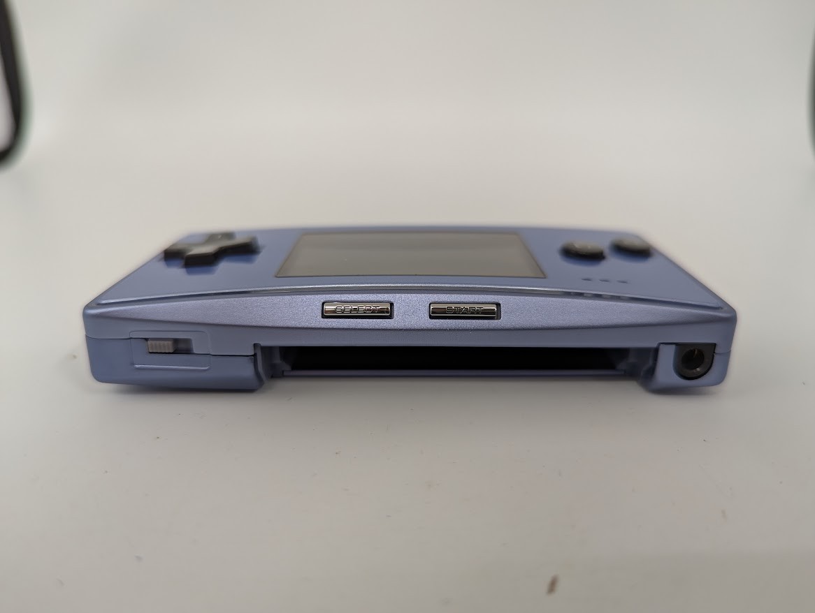 B26 Nintendo Gameboy micro console Blue Japan w/box manual pouch fx